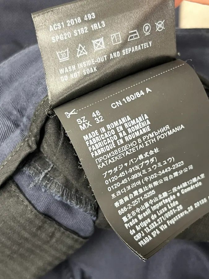 Prada SS2018 Prada Navy Chino Shorts Size US 32 / EU 48 - 11 Thumbnail