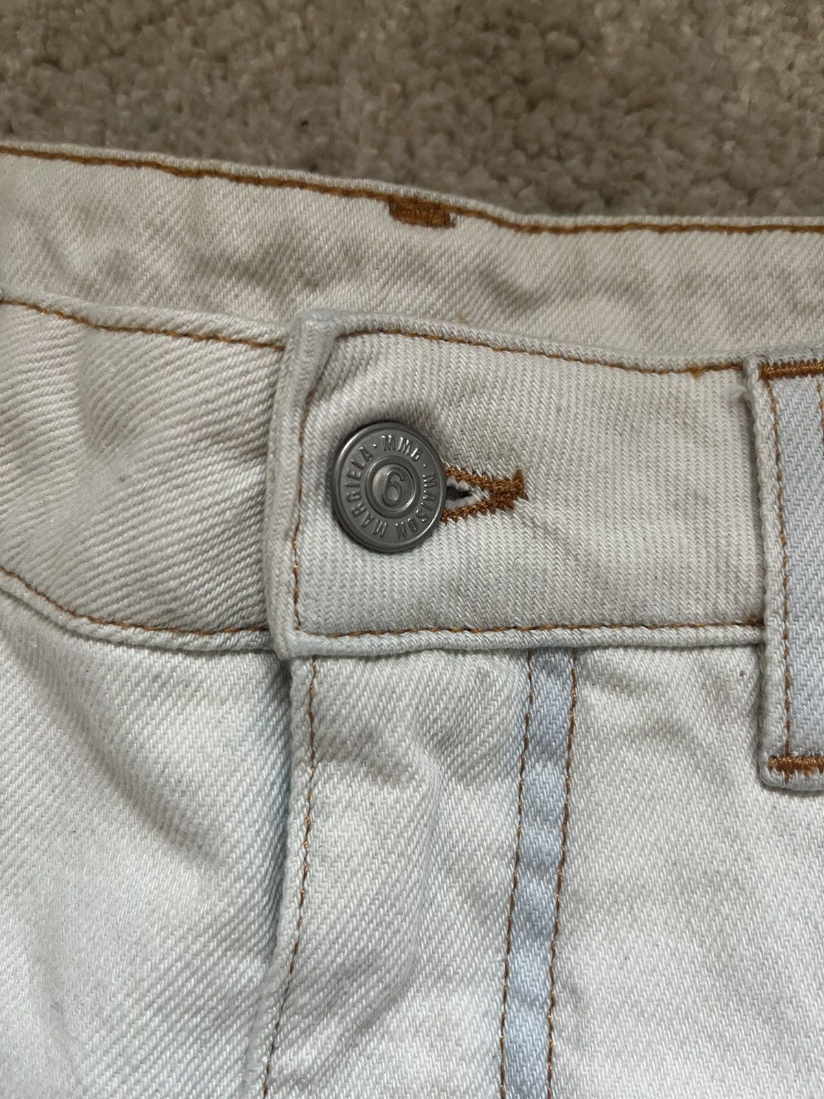 Maison Margiela Jean blanc/crème MM6 Size 28" / US 6 / IT 42 - 4 Thumbnail