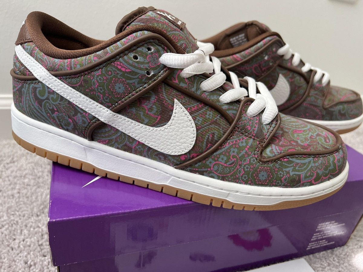 Nike Nike SB Dunk Low Pro Premium “Paisley” Size US 10.5 / EU 43-44 - 6 Thumbnail