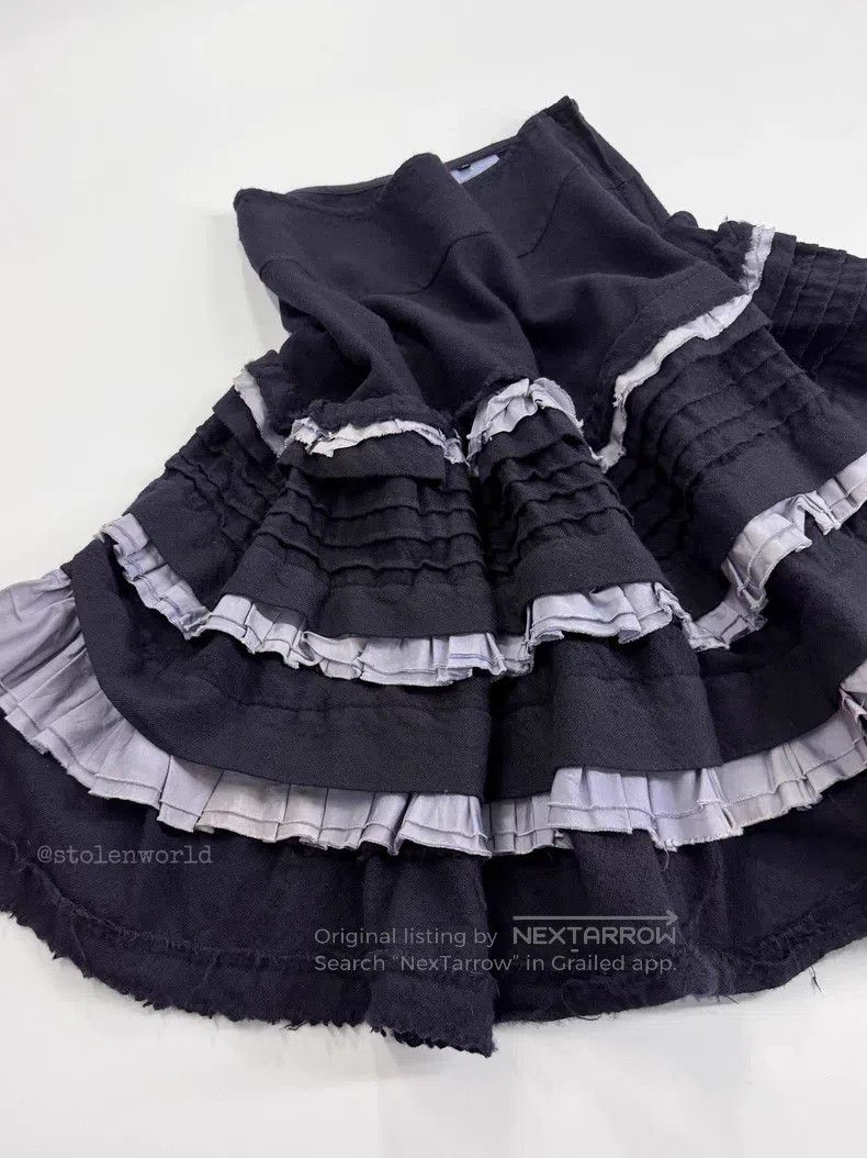 Comme des Garcons Comme des Garcons size M Lace Pleated Layered Cake Skirt Size 25" / US 0 / IT 36 - 5 Thumbnail