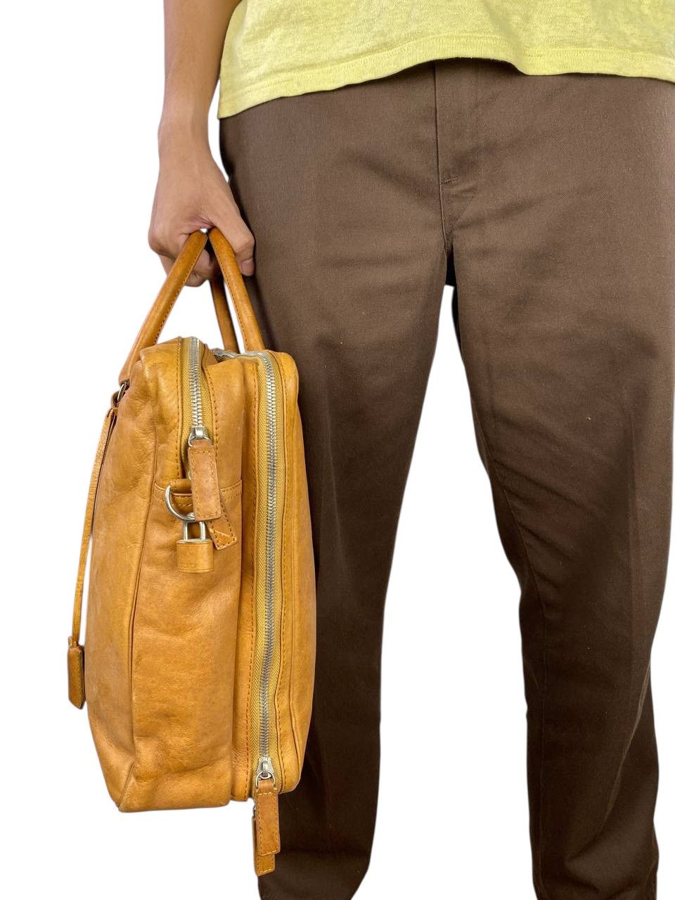 Porter 2000's Porter Patina Leather Briefcase Bag Size ONE SIZE - 3 Thumbnail