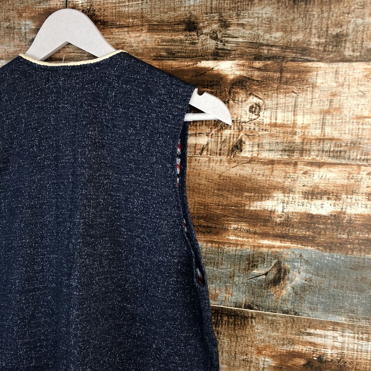 Homespun Knitwear × Japanese Brand × Vintage Pinc Ponc Blue vintage Vest #A1283 Size M / US 6-8 / IT 42-44 - 14 Thumbnail