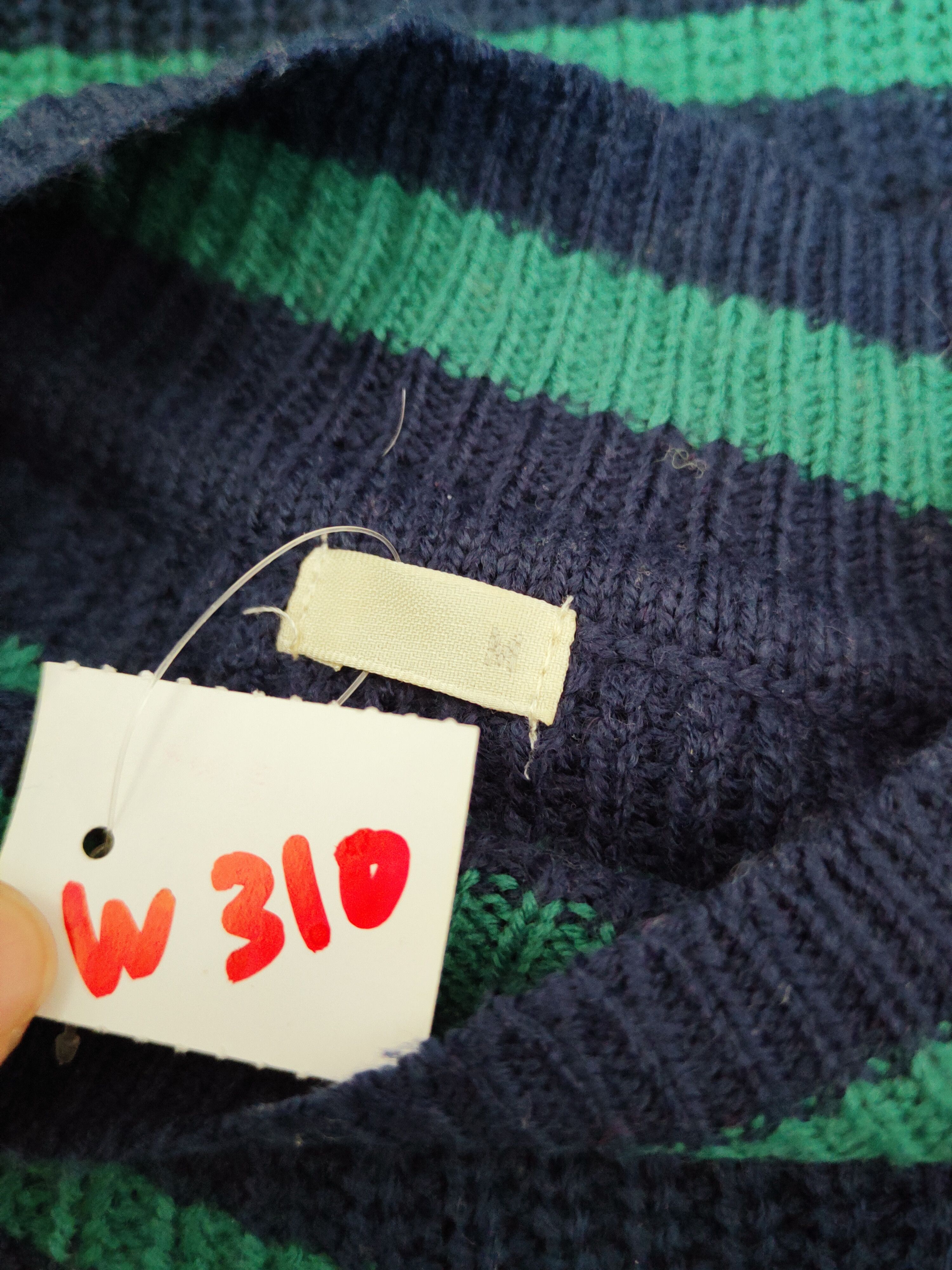 GU GU japan Stripe Knitwear Sweatshirts like kurt cobain #W310 Size US M / EU 48-50 / 2 - 11 Thumbnail