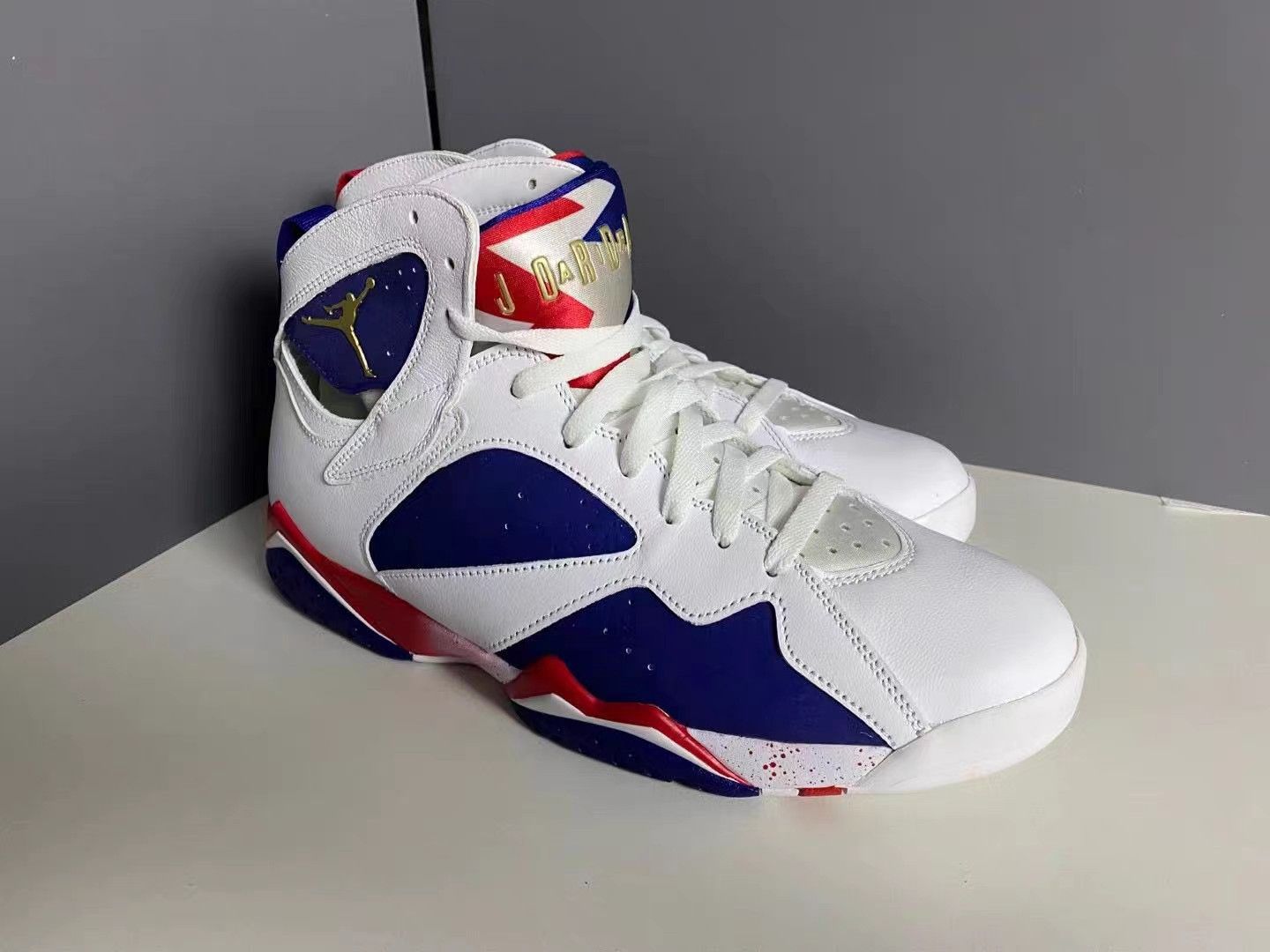 Jordan Brand Air Jordan 7 Retro New Olympic White Blue K15 Size US 10 / EU 43 - 3 Thumbnail
