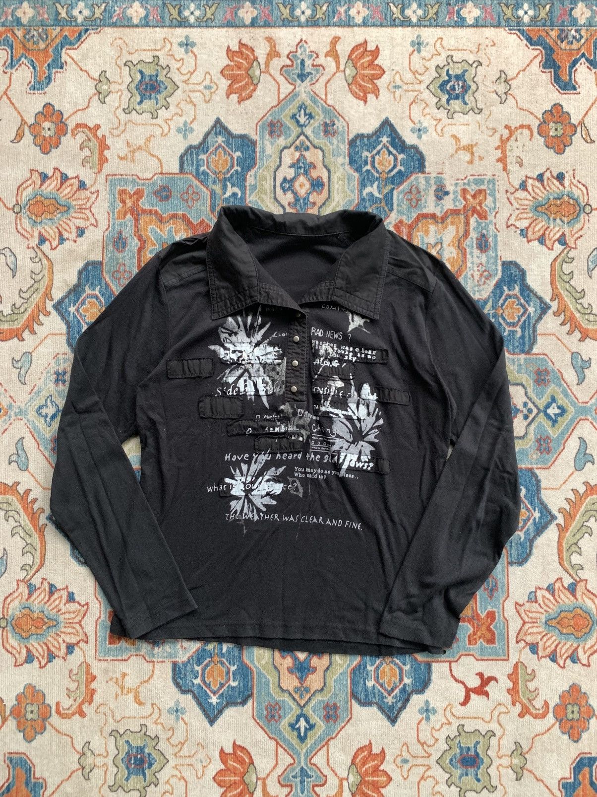 If Six Was Nine Vkei japanese archive poem gothic long sleeve Size US M / EU 48-50 / 2 - 3 Thumbnail