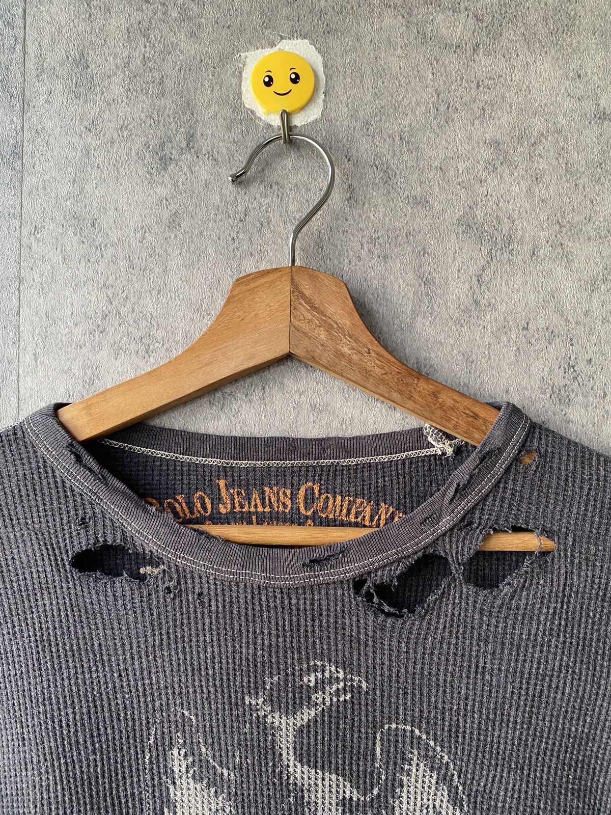 Polo Ralph Lauren Polo Ralph Lauren Distressed Faded Long Sleeve Thermal Shirt Size US M / EU 48-50 / 2 - 4 Thumbnail