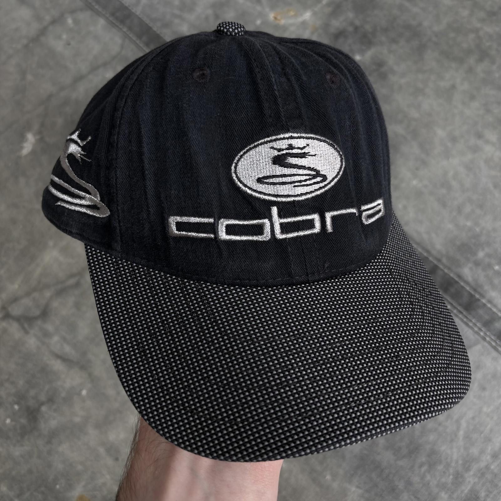 Cobra Vintage 90s Cobra Golf Embroidered Black Adjustable Hat Size ONE SIZE - 1 Thumbnail