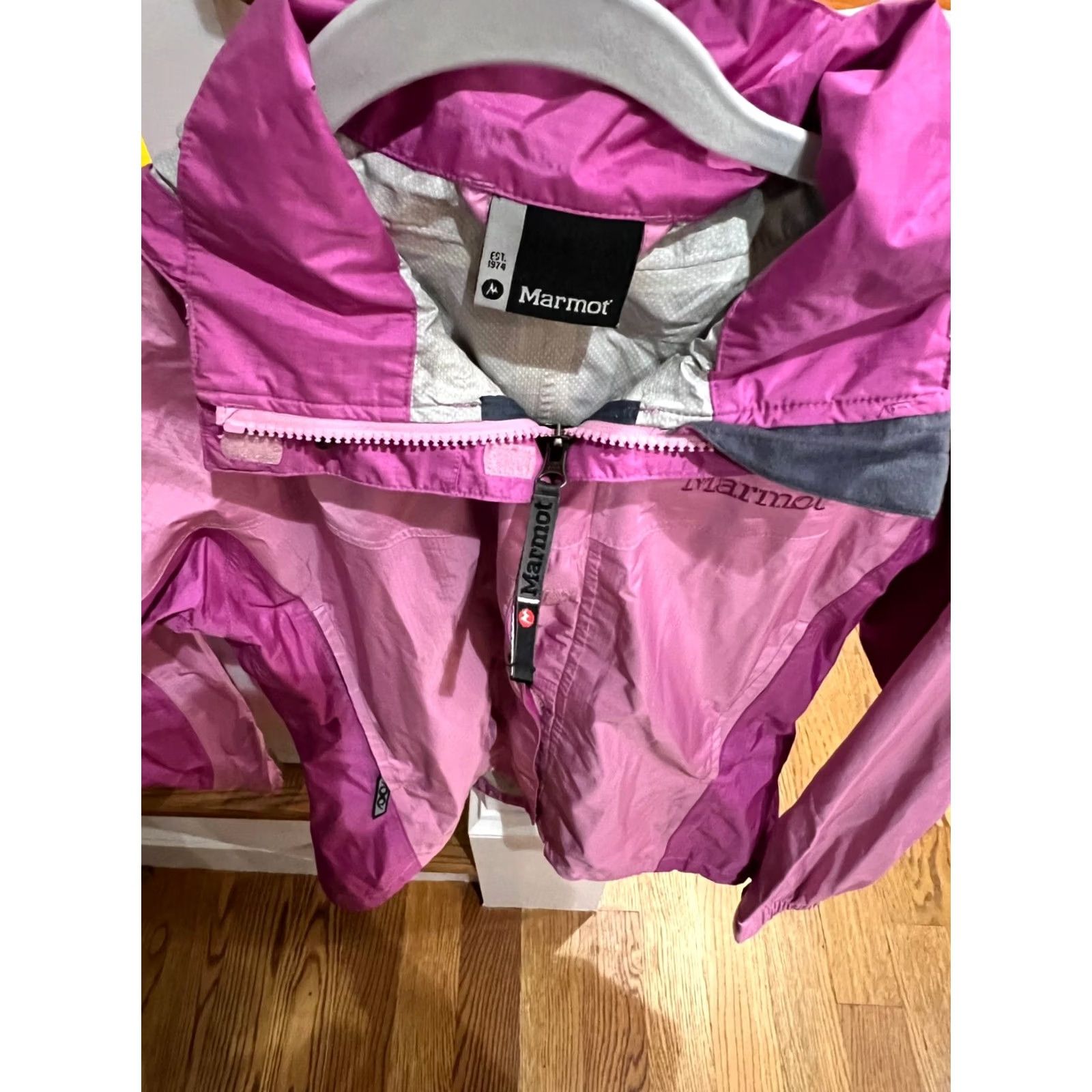 Marmot Marmot Women's Jacket - Pink - XS - Water Resistant - Full Zip - Pockets - Nylon Lining - Anorak - Regular Fit Size XS / US 0-2 / IT 36-38 - 5 Thumbnail