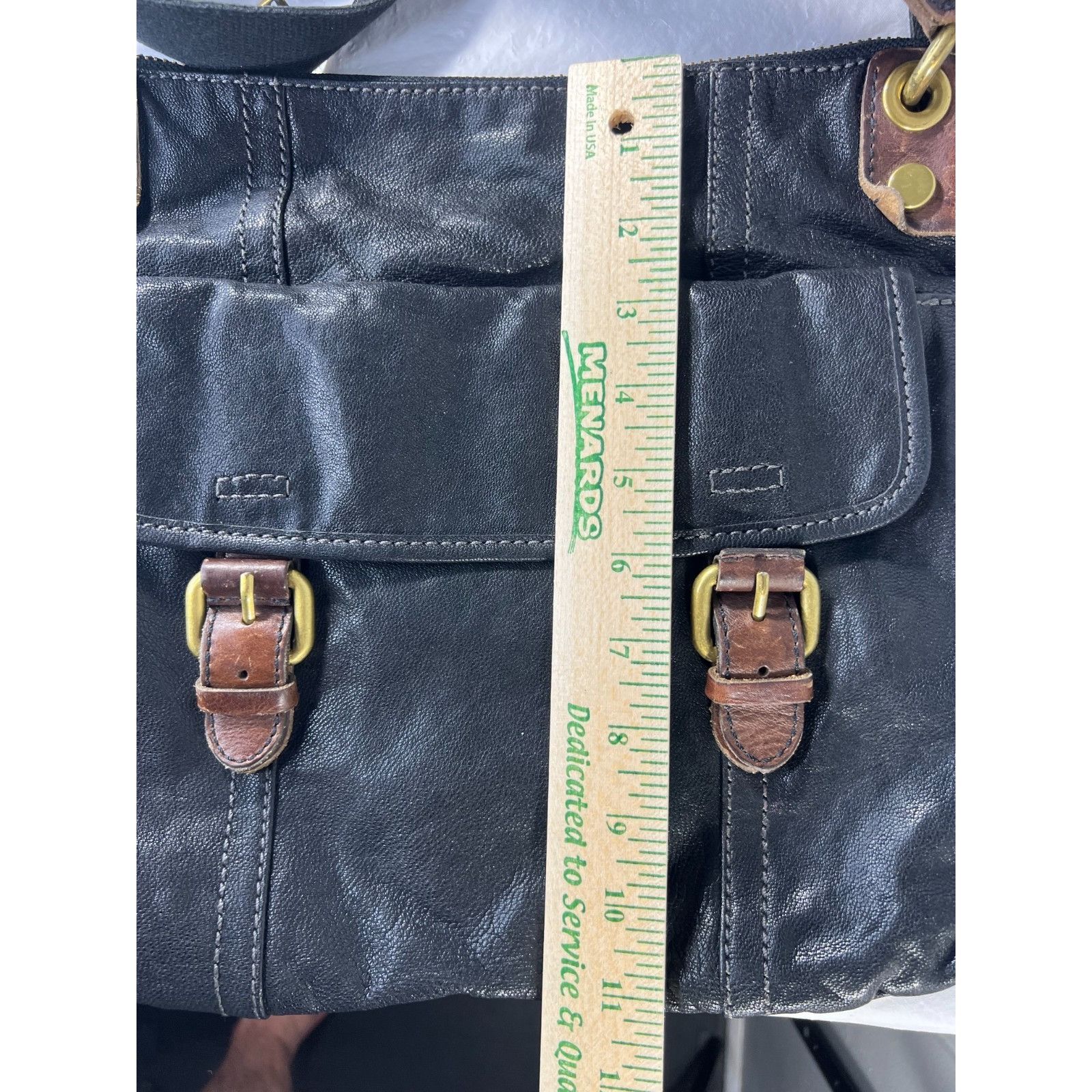 Fossil Fossil Morgan Traveler Black Pebbled Leather Crossbody Bag O Size ONE SIZE - 4 Thumbnail