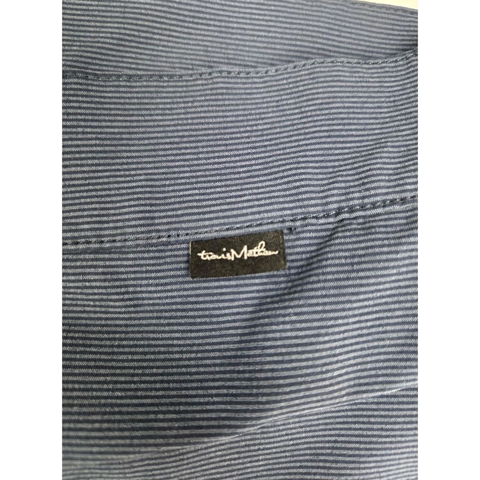 TravisMathew Travis Mathew Mens Golf Shorts Blue/Black Striped Size 36/9" #8456 Size US 36 / EU 52 - 8 Thumbnail