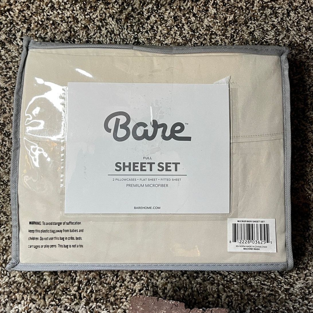 Other NWT Bare Premuim Microfiber Full Sheet Set Size ONE SIZE - 4 Thumbnail