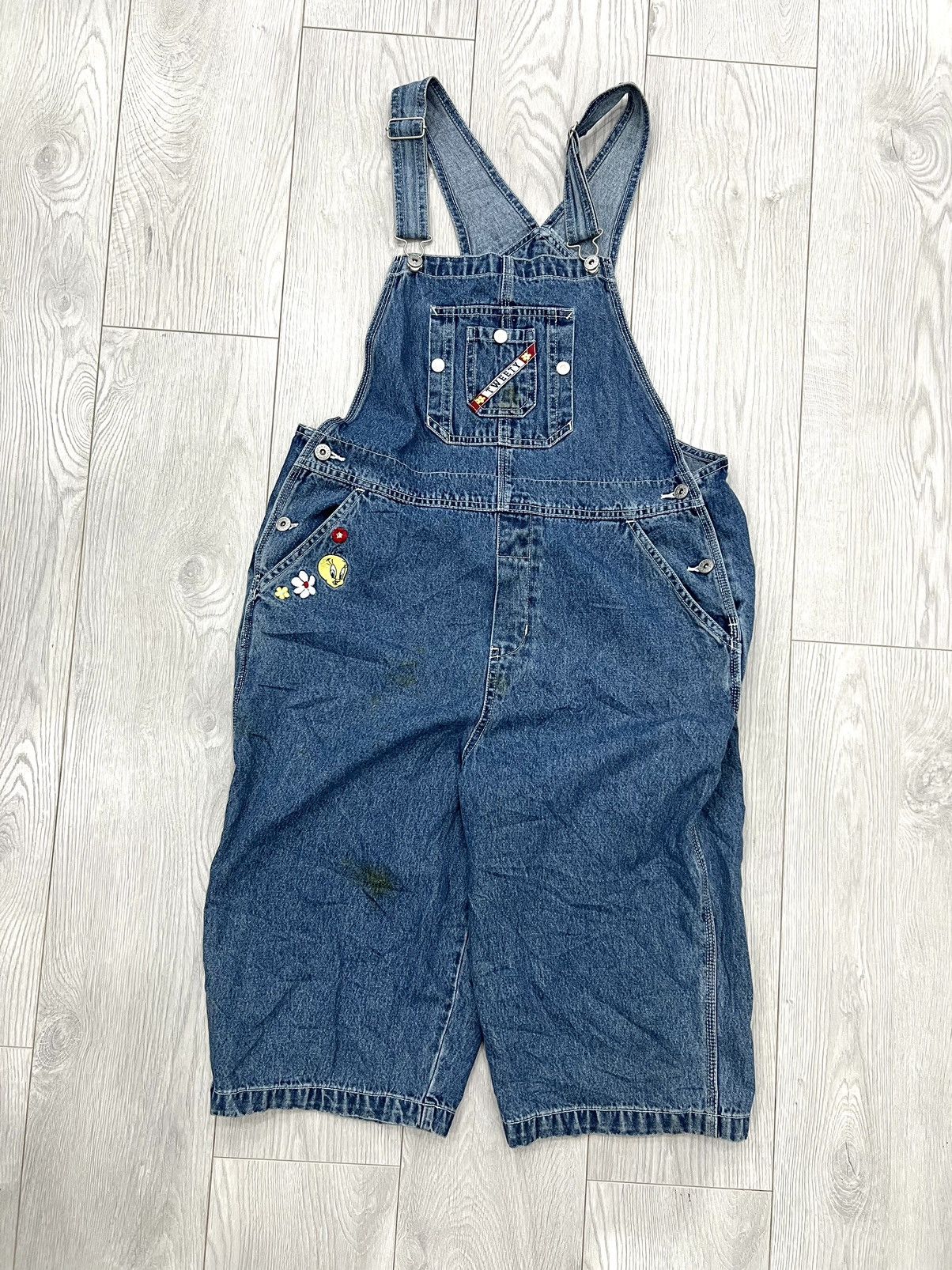 Vintage Vintage Womens Tweety Bird Looney Tunes overalls pants Size 34" / US 12 / IT 48 - 1 Thumbnail