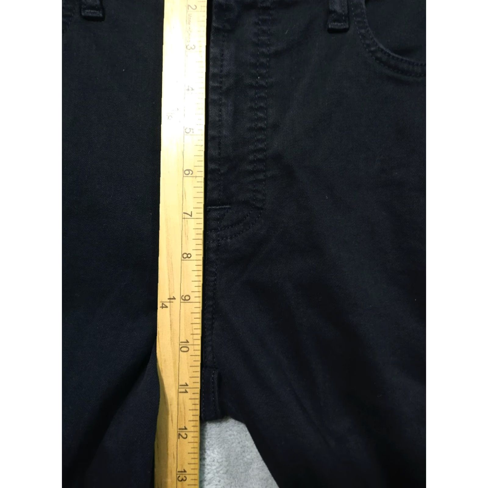 7 For All Mankind 7 For All Mankind Jeans Womens 10 Black Denim Ankle Straight Mid Rise Stretch Size 32" / US 10 / IT 46 - 4 Thumbnail