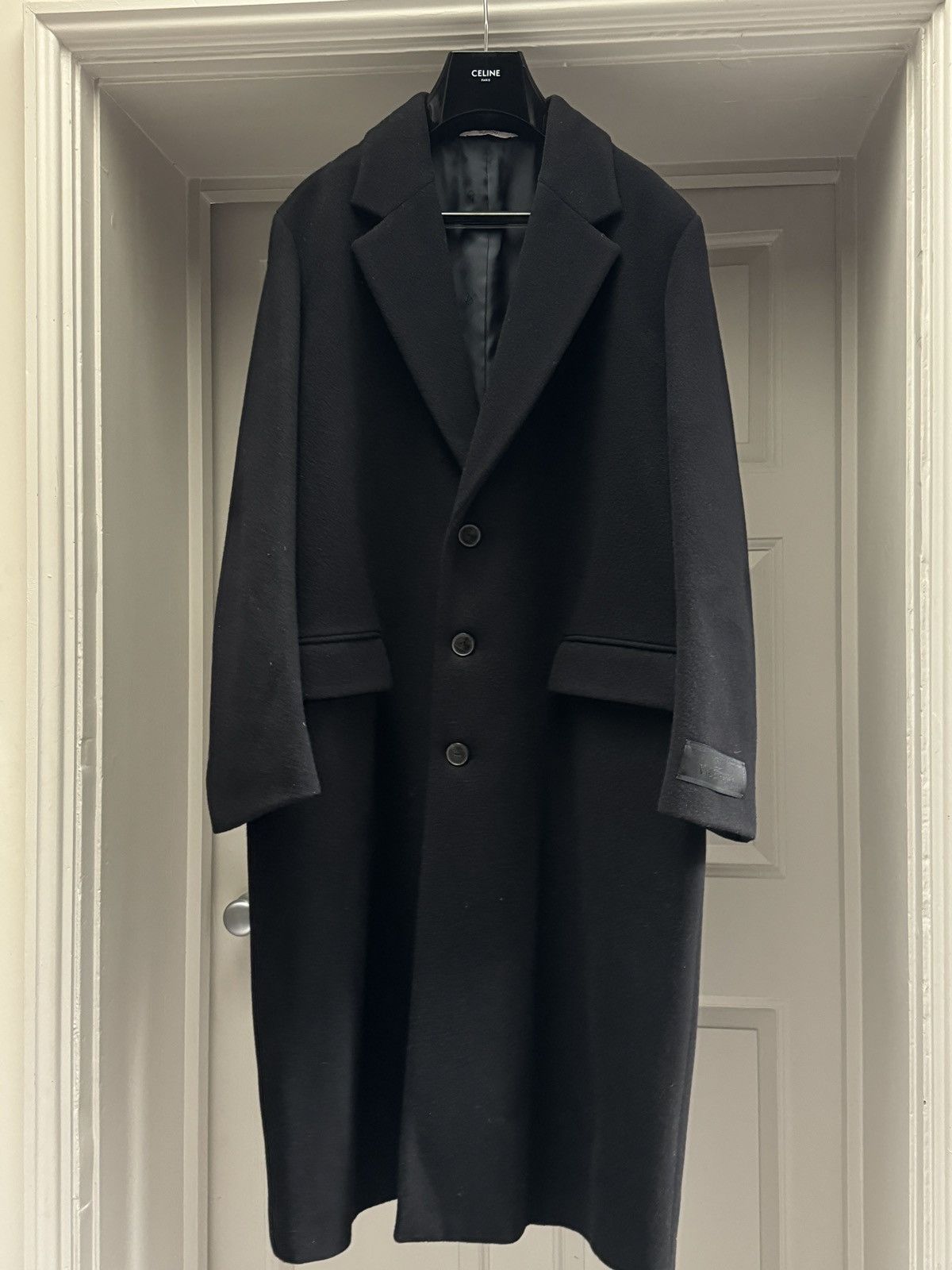 Valentino NEW Men’s Valentino Black Wool Coat IT 50 Size US M / EU 48-50 / 2 - 3 Thumbnail