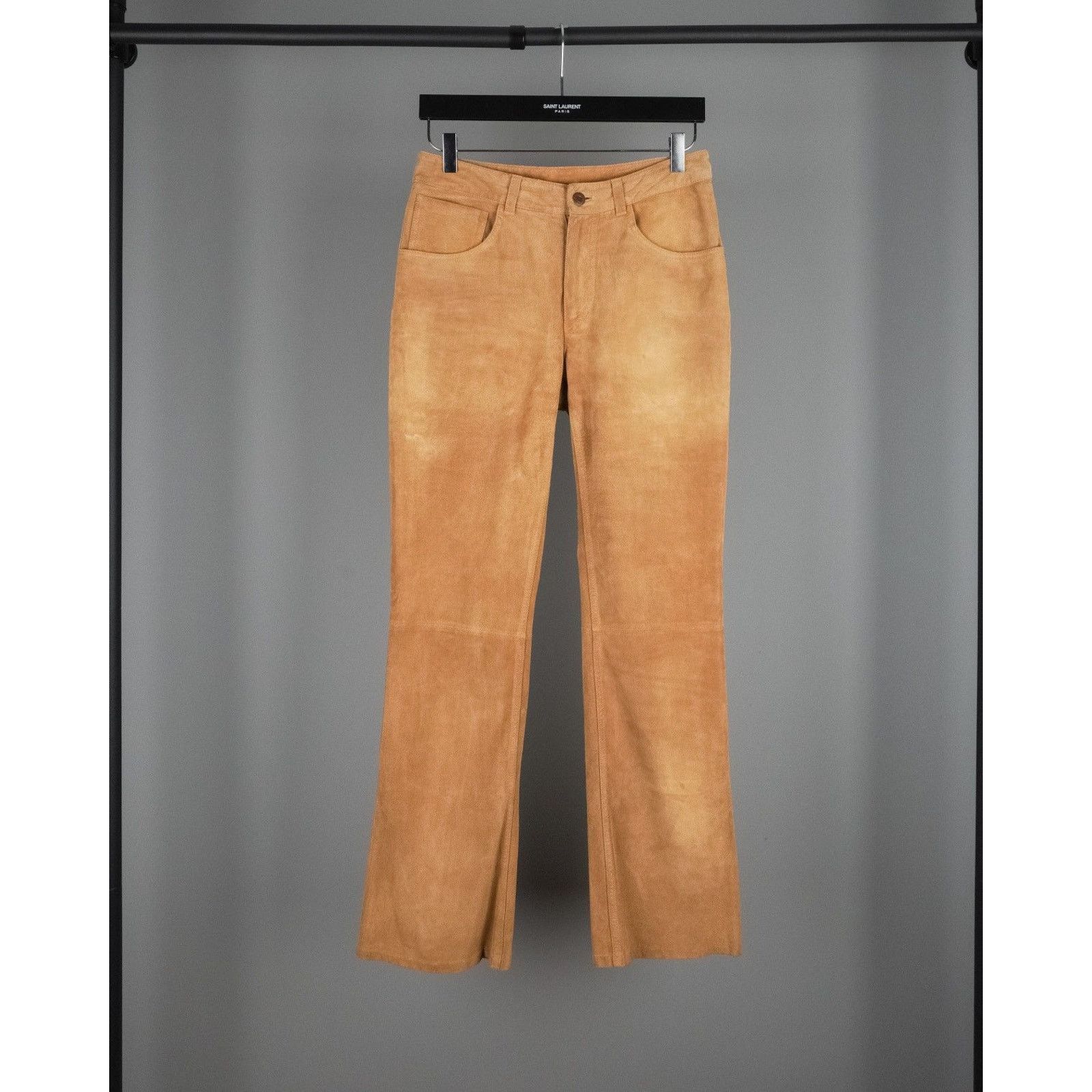 Levi's Vintage levis strauss bootcut real suede leather brown pants Size US 28 / EU 44 - 1 Thumbnail