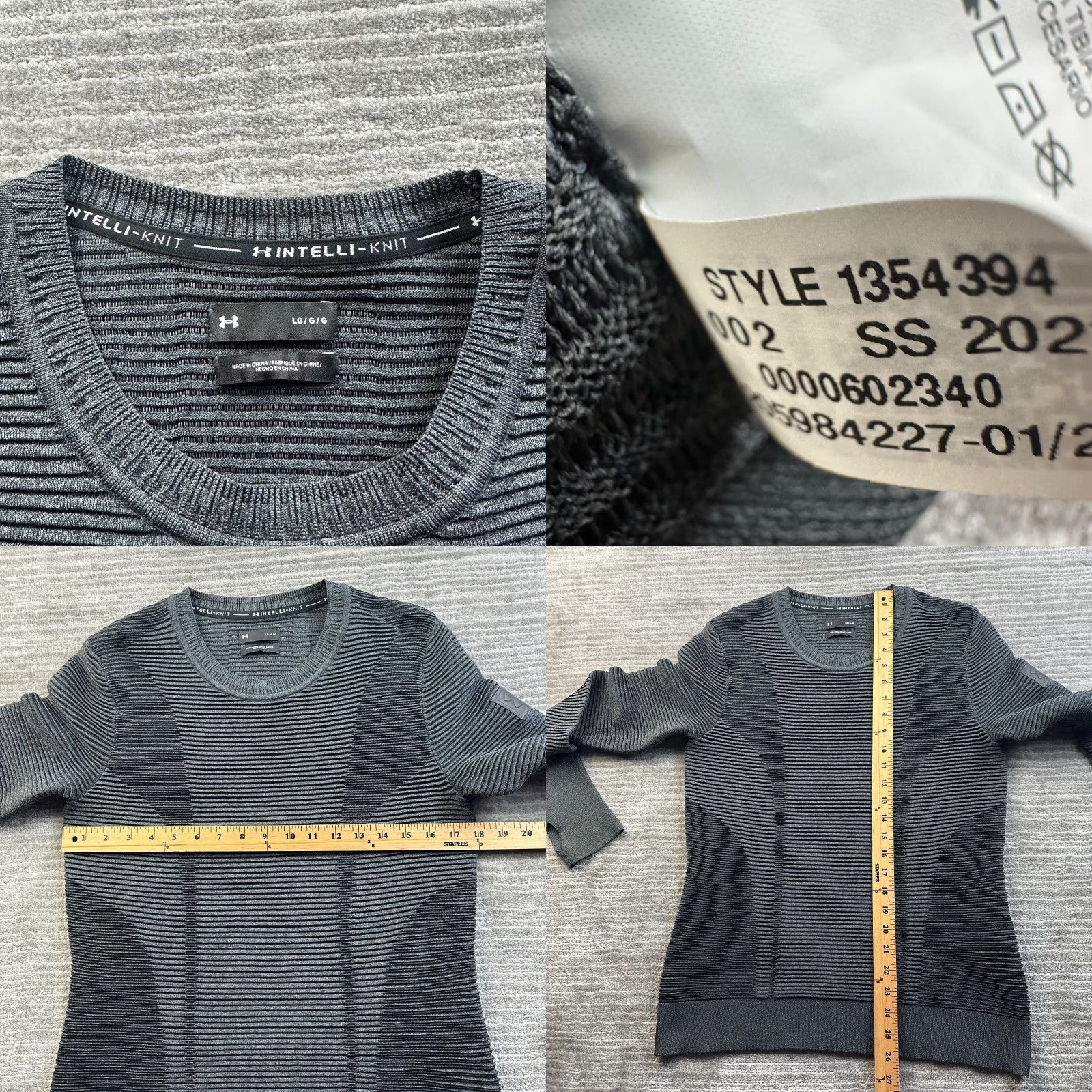 Under Armour Under Armour Sweatshirt Ladies L Gray Pullover Intelliknit Activewear Crew Size L / US 10 / IT 46 - 8 Thumbnail