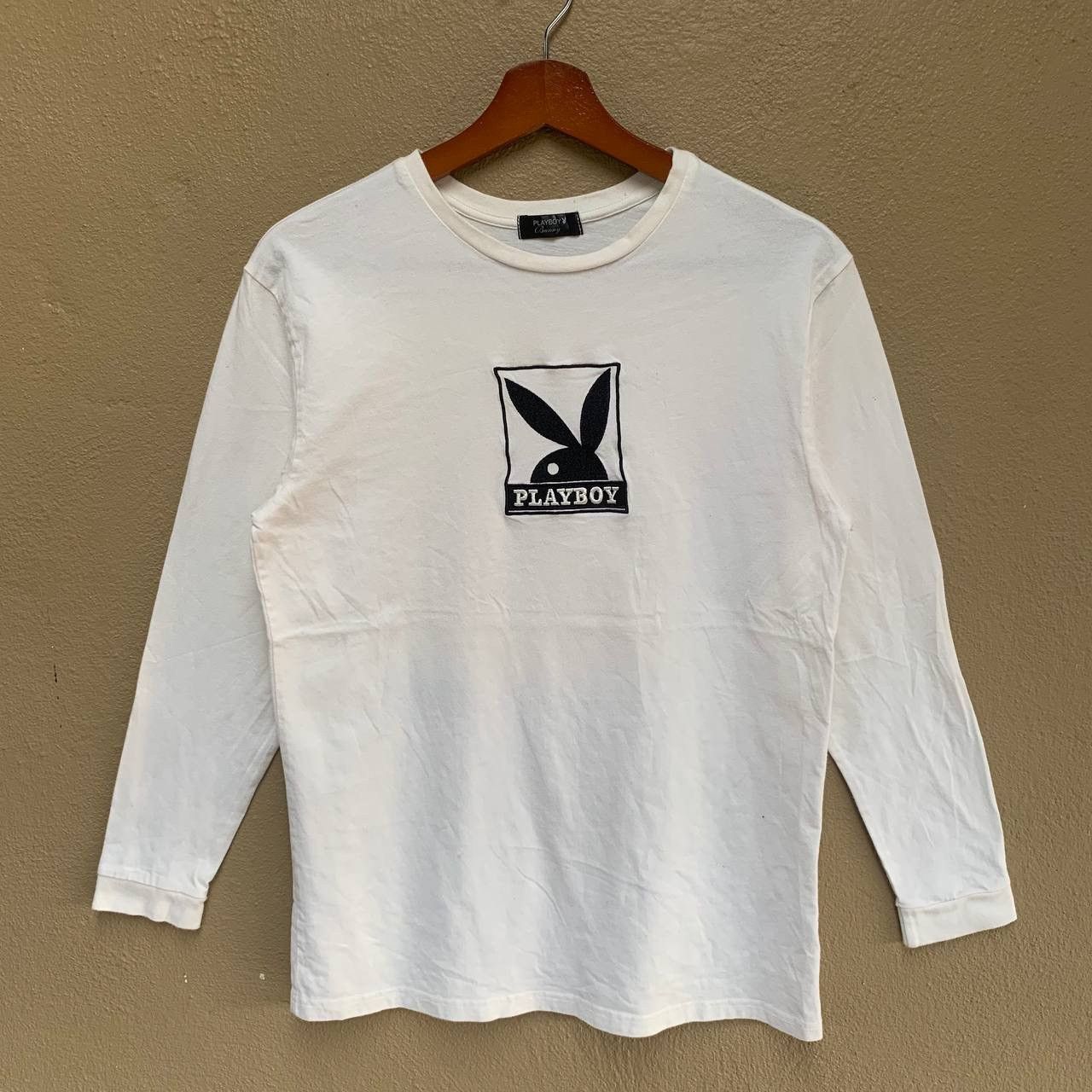 Playboy PLAYBOY Embroidered Logo with Backhit Long Sleeve Tee Size US S / EU 44-46 / 1 - 1 Thumbnail