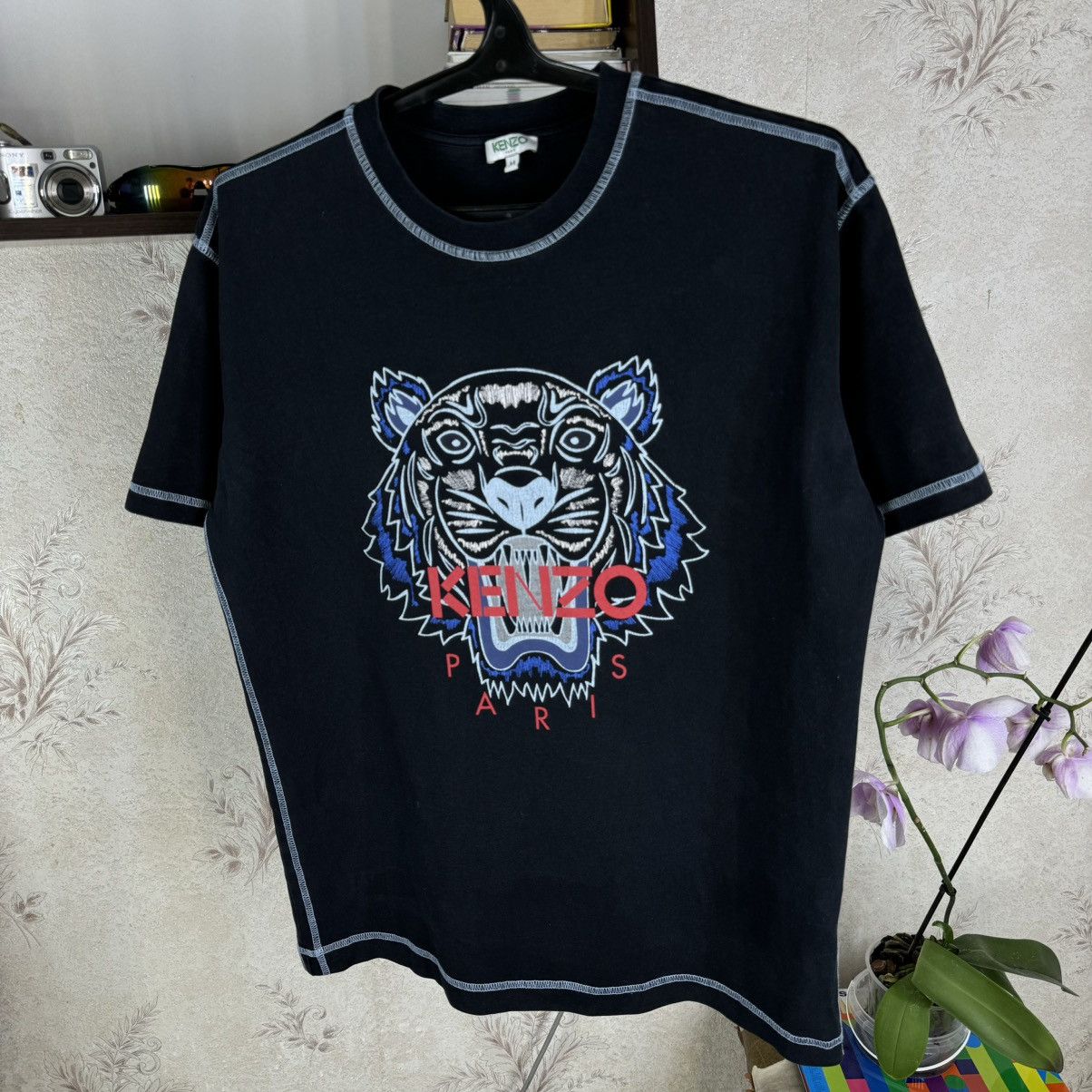 Kenzo Kenzo Paris Tiger T shirt Black Luxury Streetwear Sz M Size US M / EU 48-50 / 2 - 9 Thumbnail