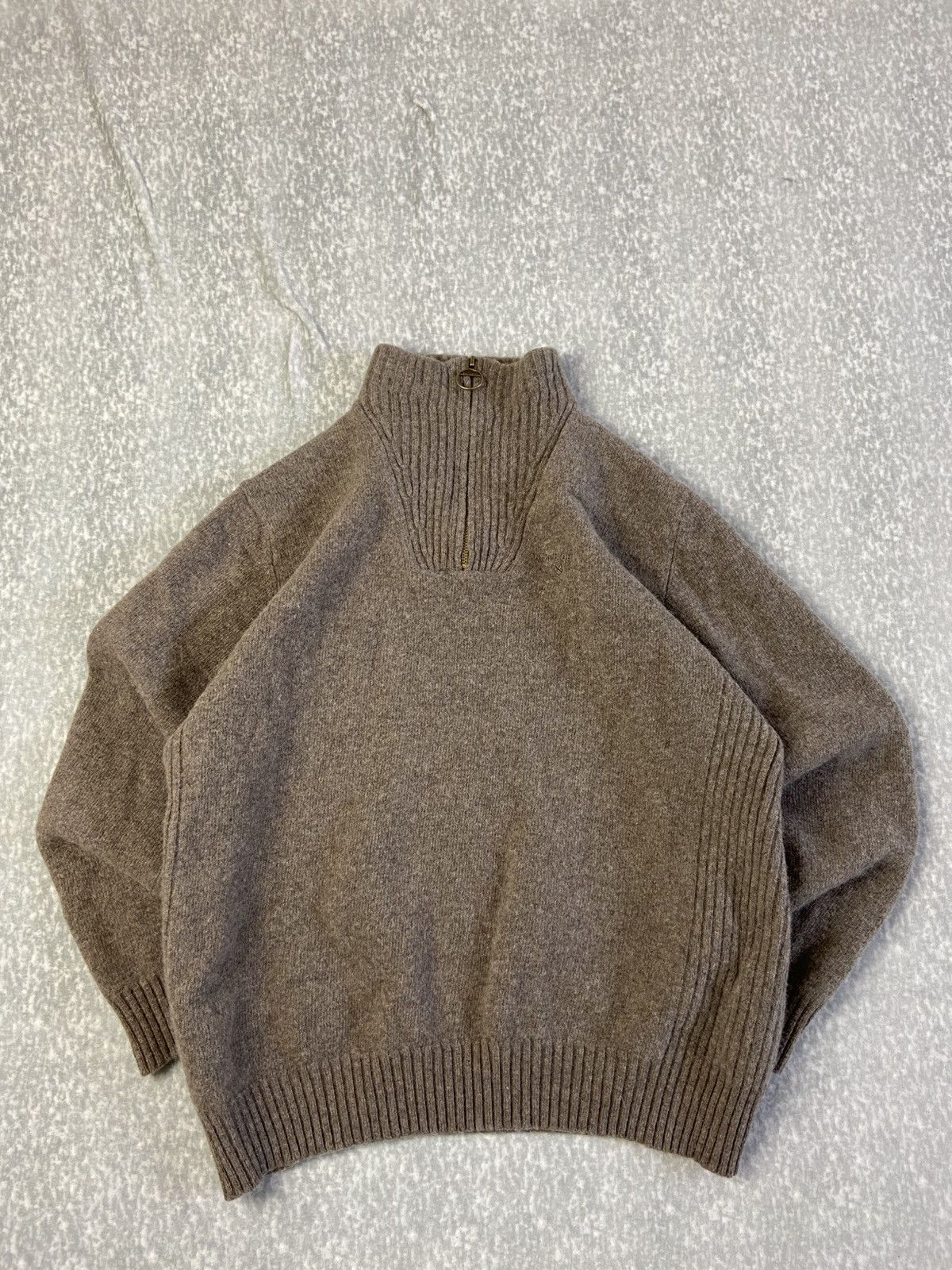 Barbour Barbour Wool Half-Zip Oversized Jumper Size US L / EU 52-54 / 3 - 1 Thumbnail