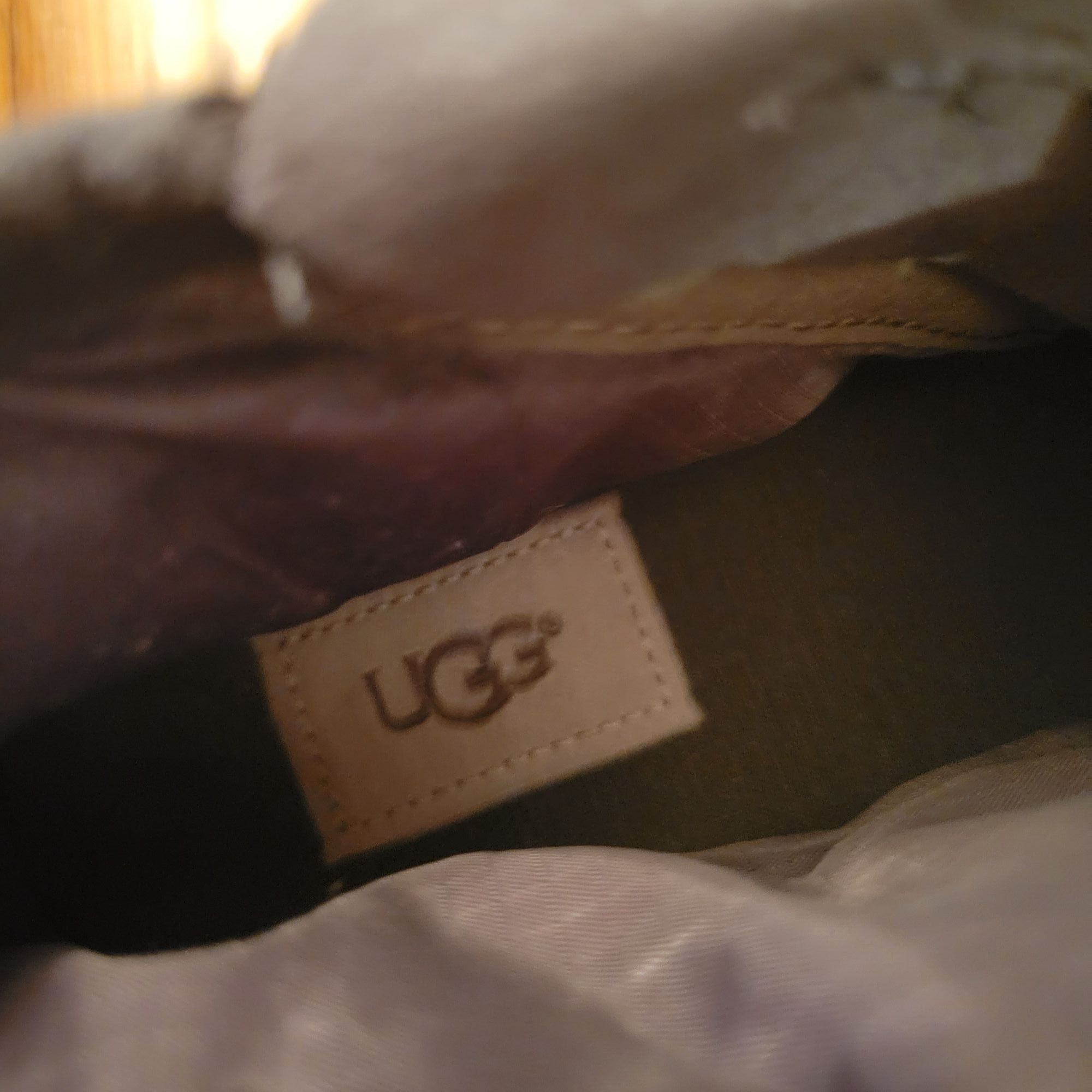 Ugg UGG Green Nylon Leather Ankle Boots 8 Neumel Zip MLT Size US 8 / EU 41 - 7 Thumbnail