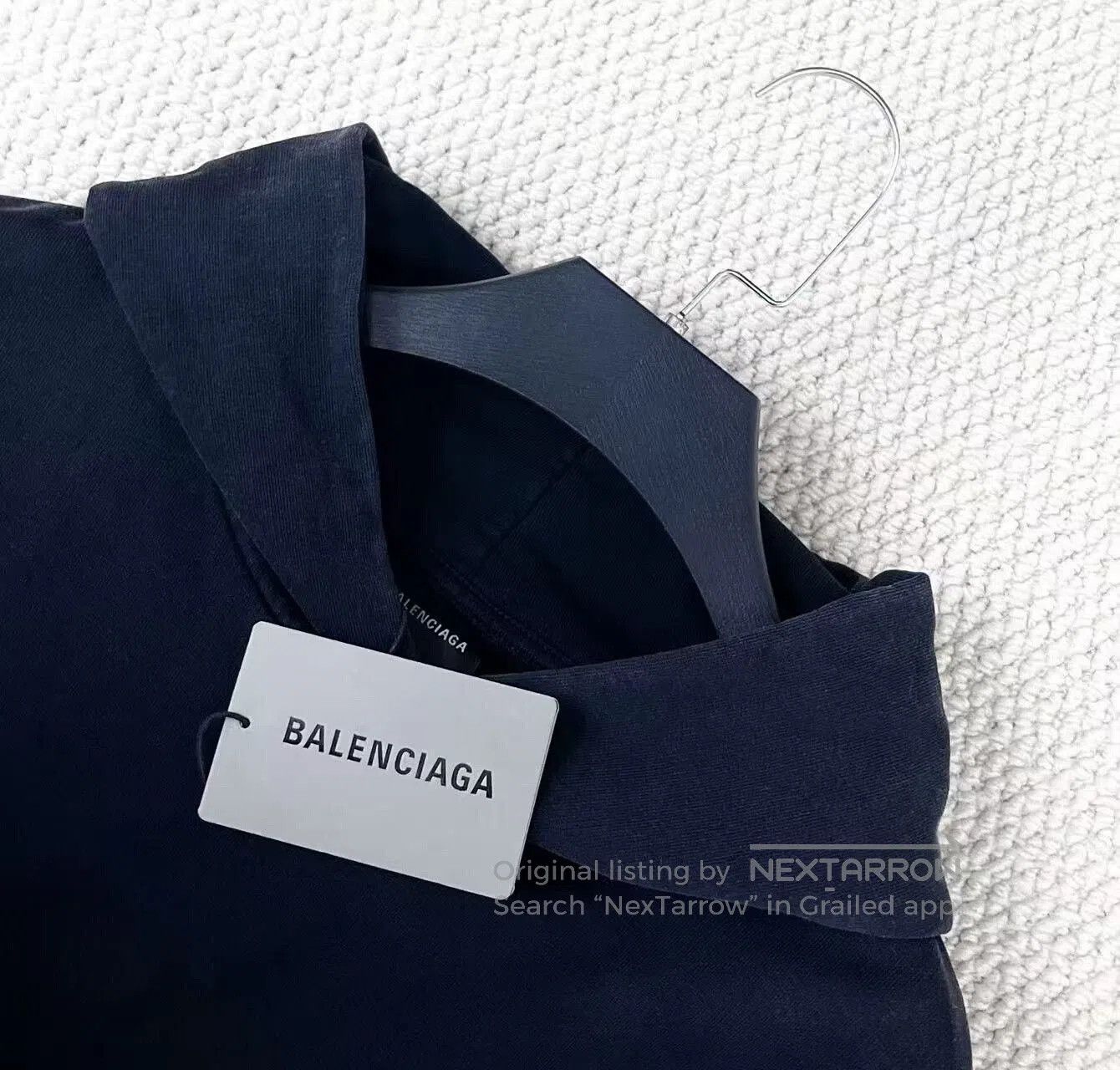 Balenciaga balenciaga black logo hooded sweatshirt. Size US XS / EU 42 / 0 - 3 Thumbnail