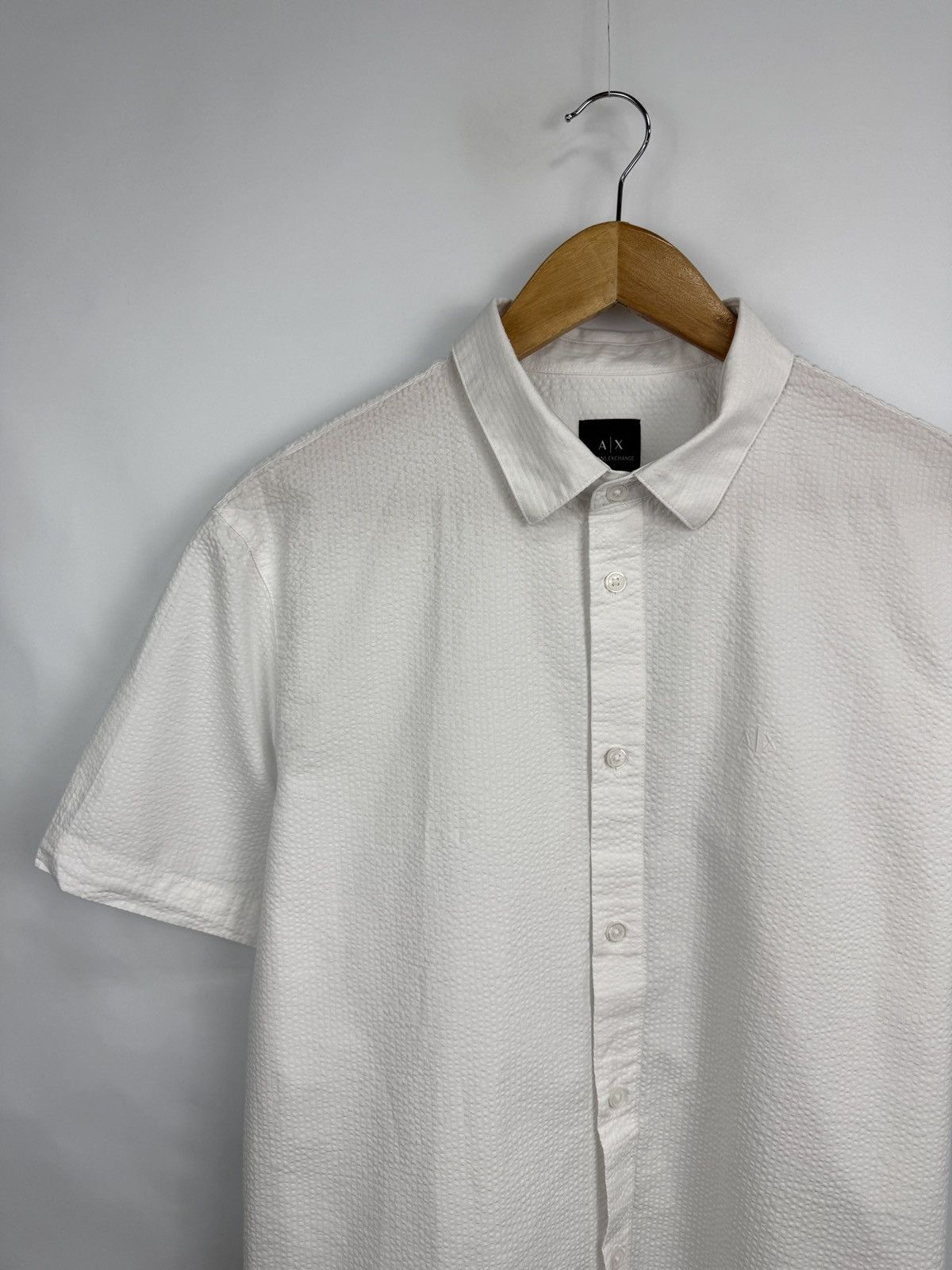 Armani Exchange 🇮🇹 A|X Armani Exchange Luxury Regular Fit Textured Shirt Rare Size US L / EU 52-54 / 3 - 4 Thumbnail