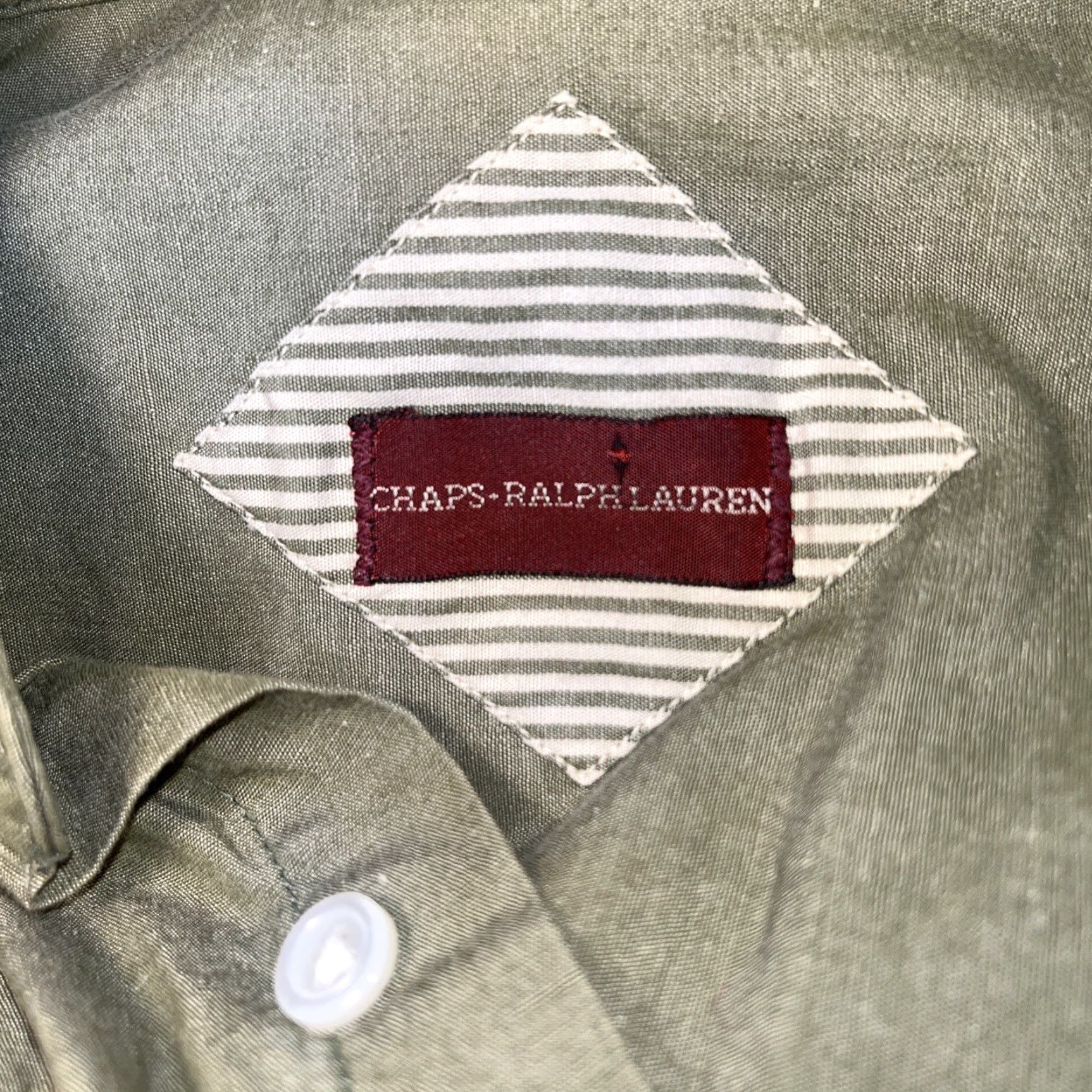 Chaps VINTAGE Ralph Lauren Chaps Men’s Button-Down Shirt Size 15 32-33 Green Cotton Long Sleeve Business Casual Formal Size US M / EU 48-50 / 2 - 5 Thumbnail