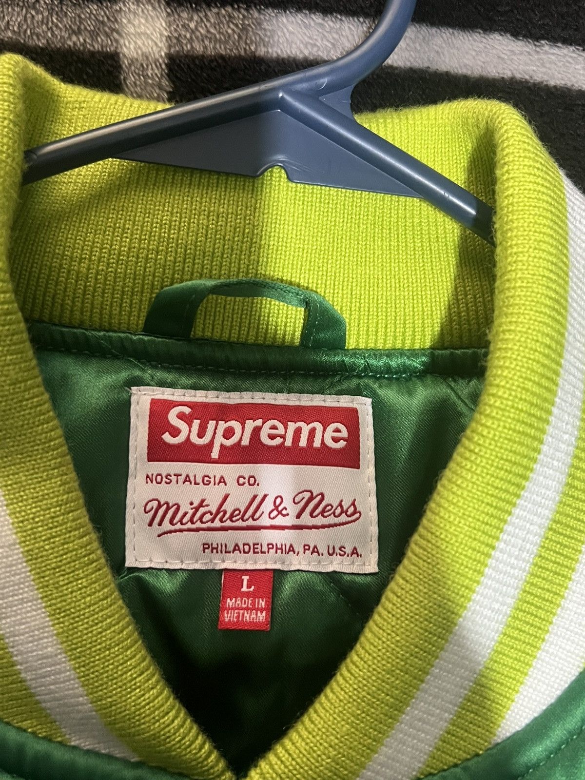 Mitchell & Ness × Supreme Supreme x Mitchell and Ness Bomber Jacket Size US L / EU 52-54 / 3 - 3 Thumbnail