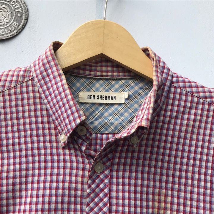 Ben Sherman × Designer × Vintage Ben Sherman Iconic Archieve Shirts Red Rio Gingham button up Size US M / EU 48-50 / 2 - 5 Thumbnail