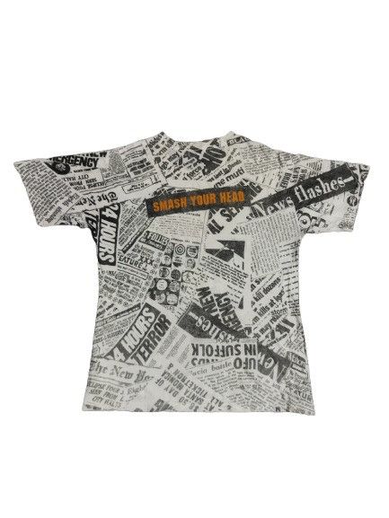 Hysteric Glamour Hysteric Glamour Newspaper Design Tee Size US M / EU 48-50 / 2 - 2 Thumbnail