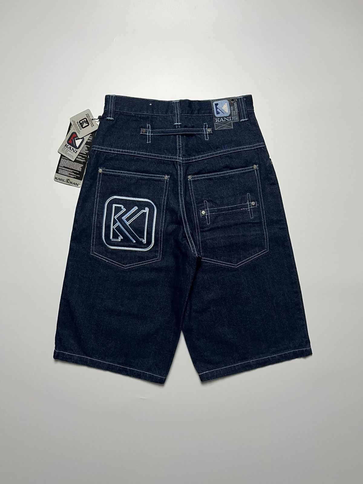 Karl Kani Karl kani Y2k Raw Rinsed Denim Jorts Size US 28 / EU 44 - 1 Thumbnail