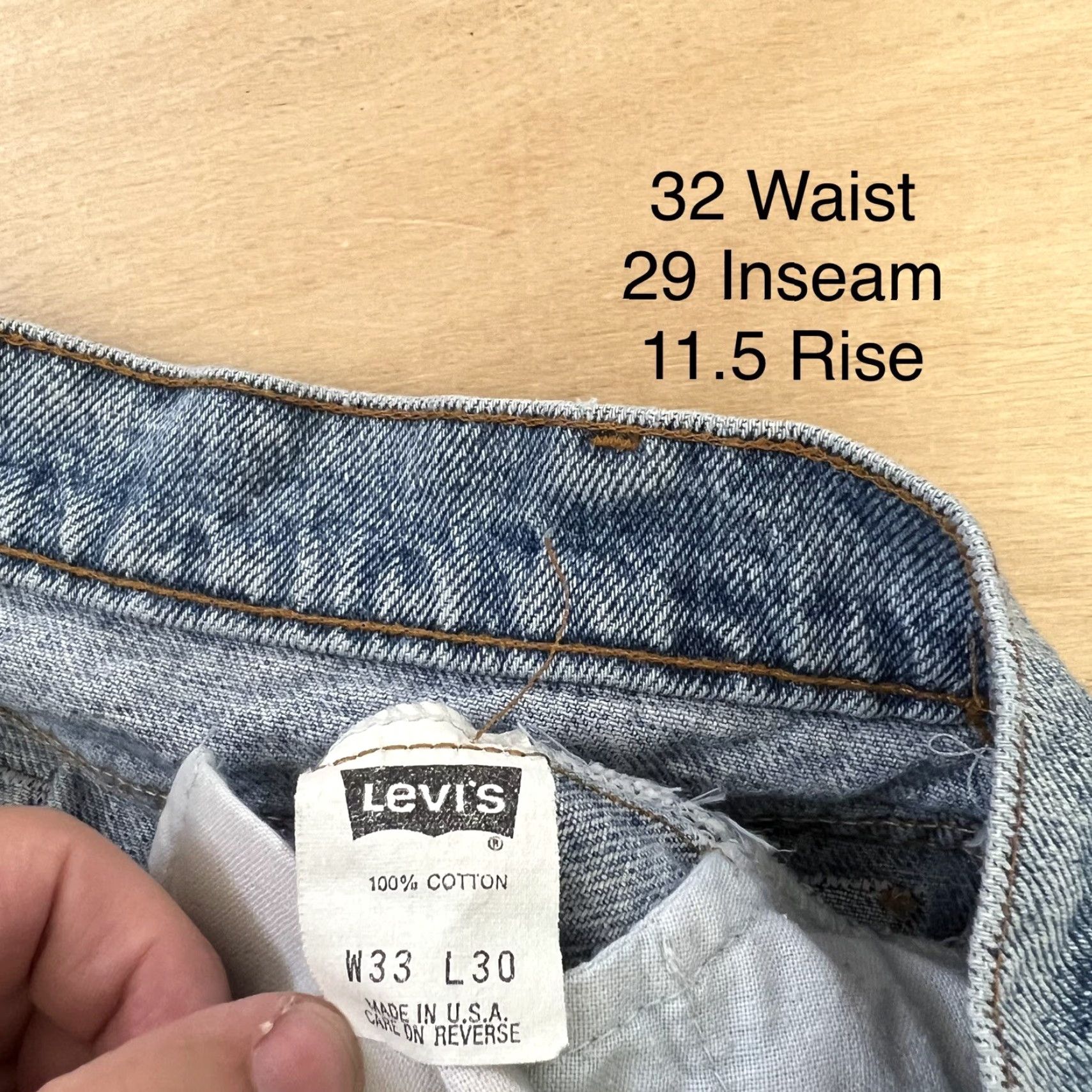 Levi's Vintage Levis 550 Jeans 32 Blue 90s Western USA Levi's Silvertab Straight Denim Jeans Mens ID:32x29 Size US 32 / EU 48 - 6 Thumbnail