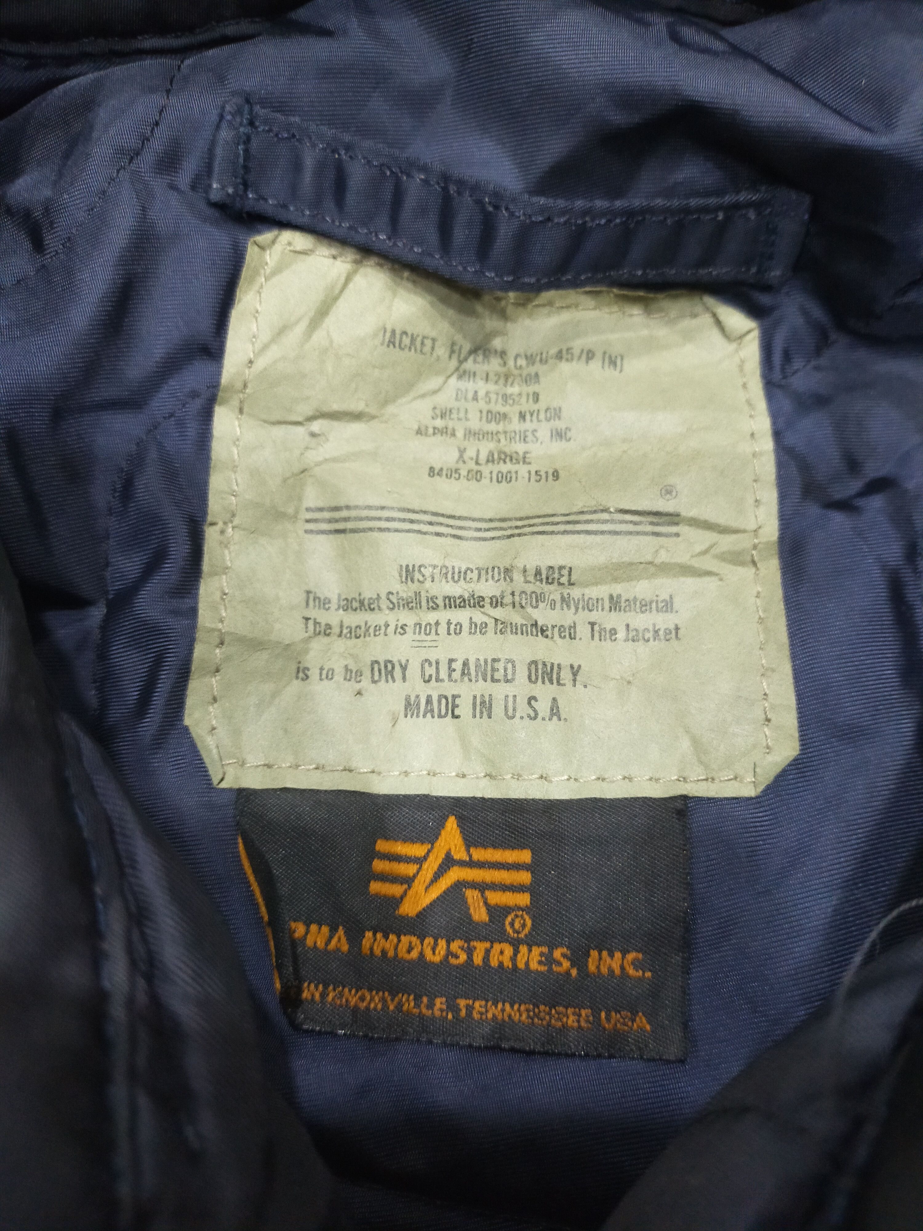 Alpha Industries True Vintage Bomber Jacket Us Army Size US XL / EU 56 / 4 - 9 Thumbnail
