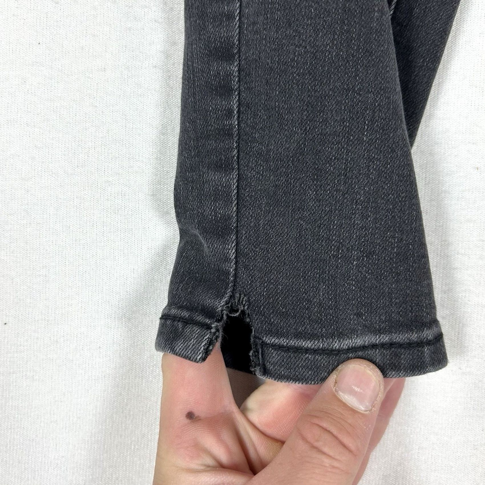 Vintage Maurices Everflex High Rise Skinny Jeans Women's 10 Black Denim Stretch 10L Long Retro Vintage No Size 32" / US 10 / IT 46 - 5 Thumbnail