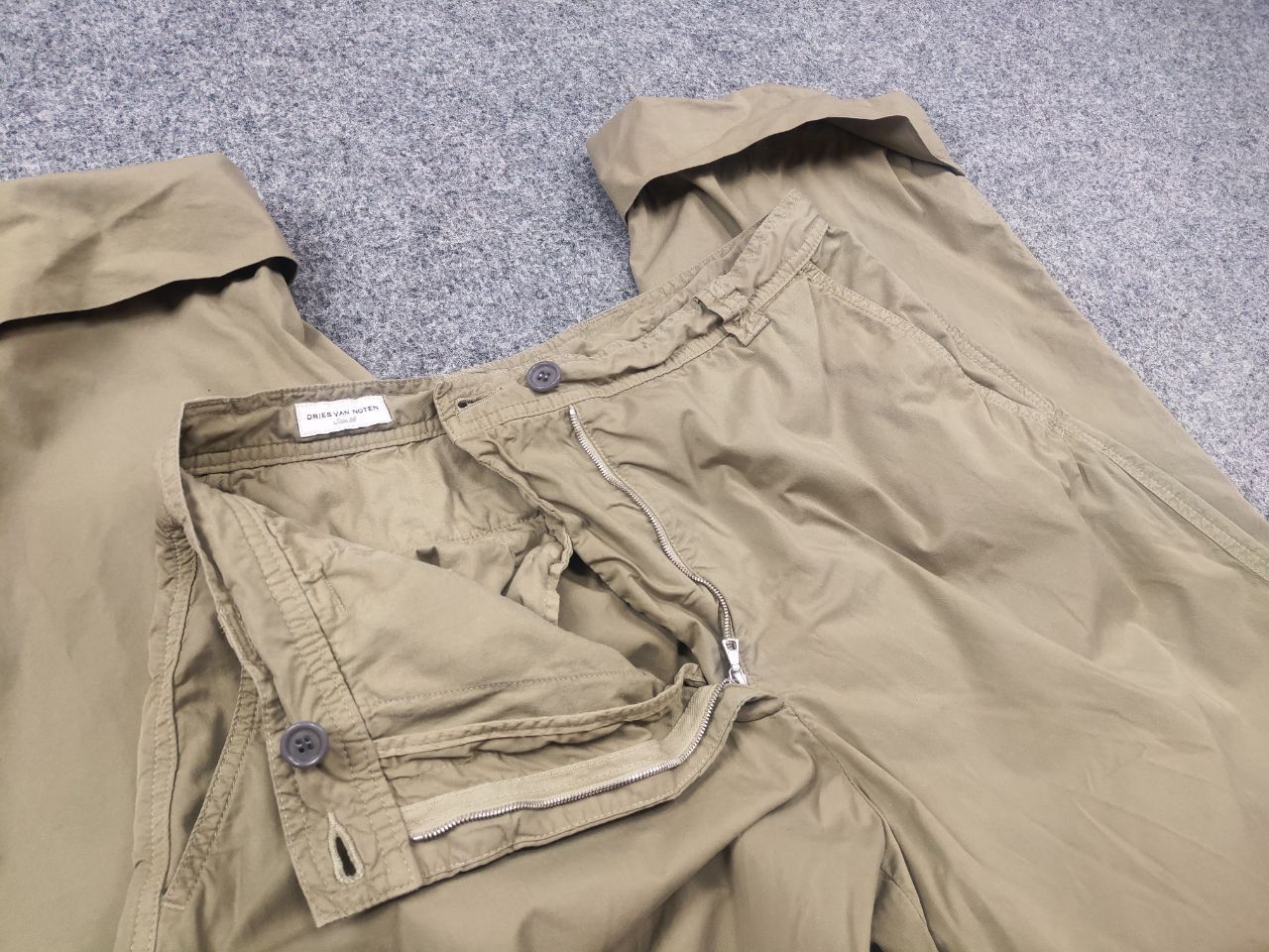 Dries Van Noten Dries Van Noten Design Wide Leg Beige Trouser Chino Pants Size 27" / US 4 / IT 40 - 17 Thumbnail