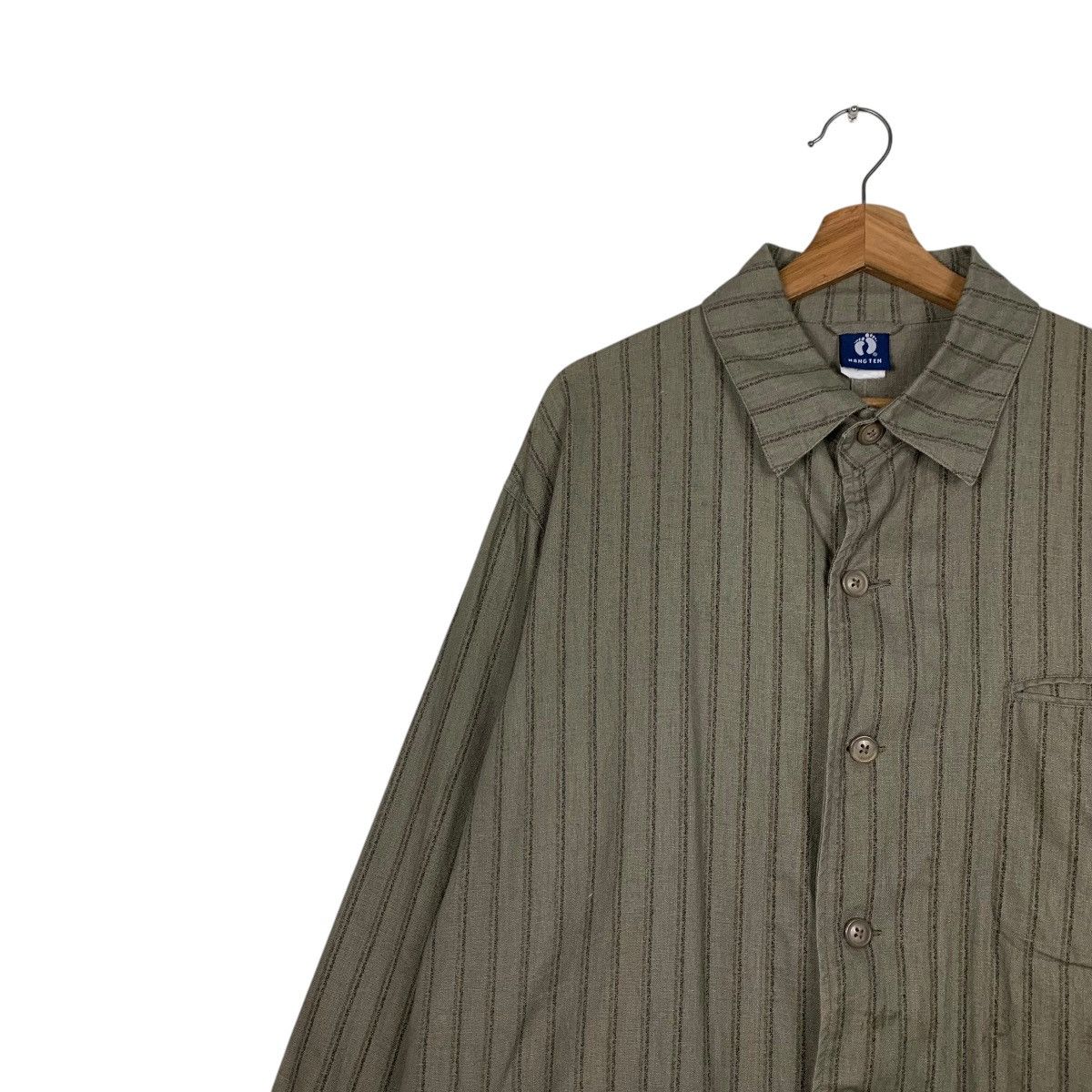 Hang Ten 90’s HANGTEN Striped Collared Button Casual Jacket #2150-C95 Size US L / EU 52-54 / 3 - 6 Thumbnail