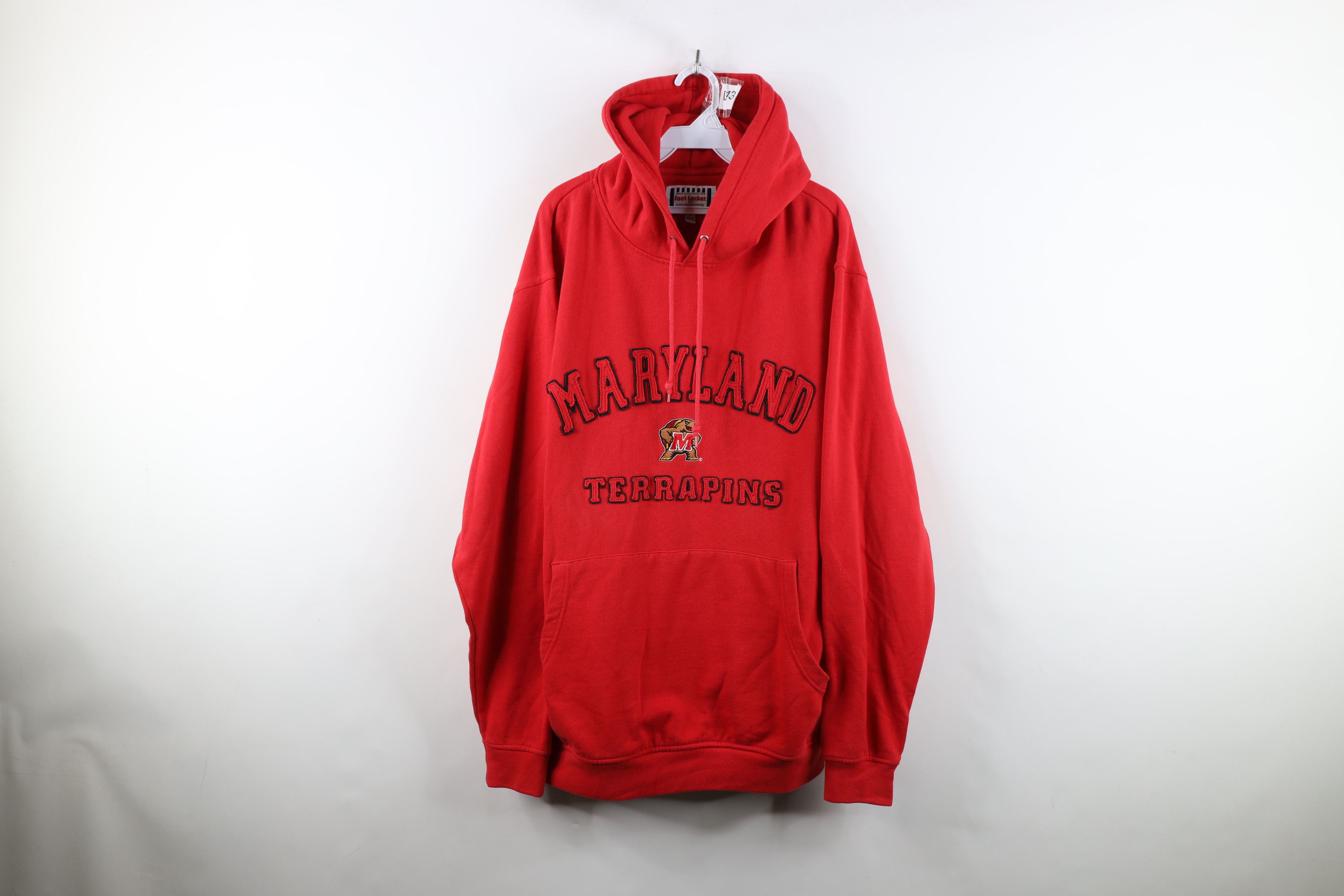 Vintage Vintage Fit University of Maryland Hoodie Sweatshirt Red Size US L / EU 52-54 / 3 - 1 Thumbnail