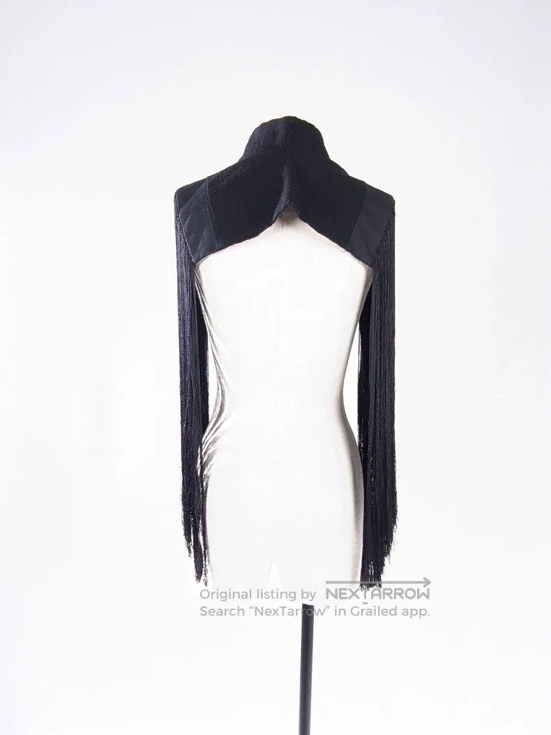 Ann Demeulemeester Ann Demeulemeester Size 36 Women's fringed shawl coat Size S / US 4 / IT 40 - 6 Thumbnail