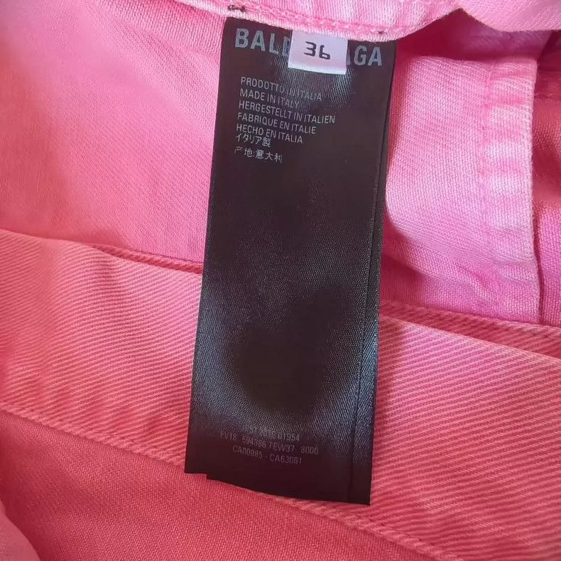 Balenciaga Balenciaga size 36 Denim jacket with letter logo on chest Size US S / EU 44-46 / 1 - 4 Thumbnail