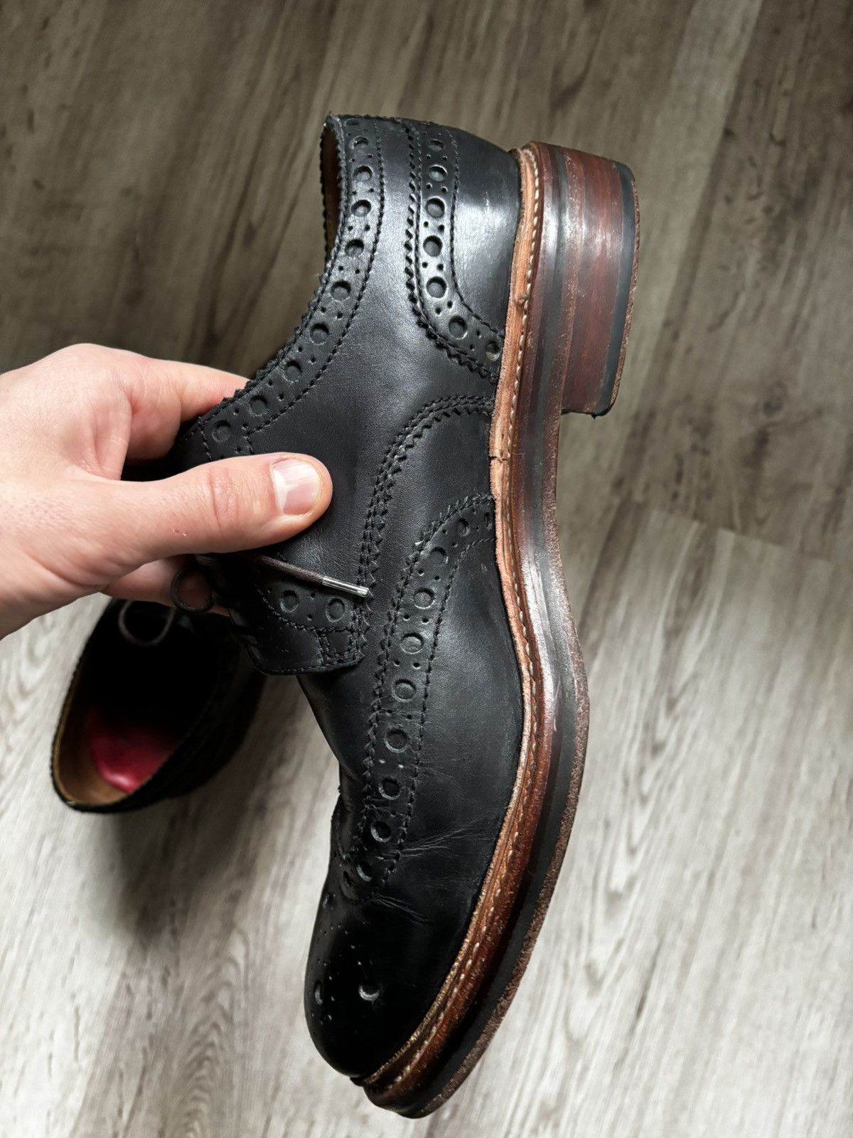 Grenson Grenson Archie Leather Brogue Tan UK 9 Size US 10 / EU 43 - 11 Thumbnail