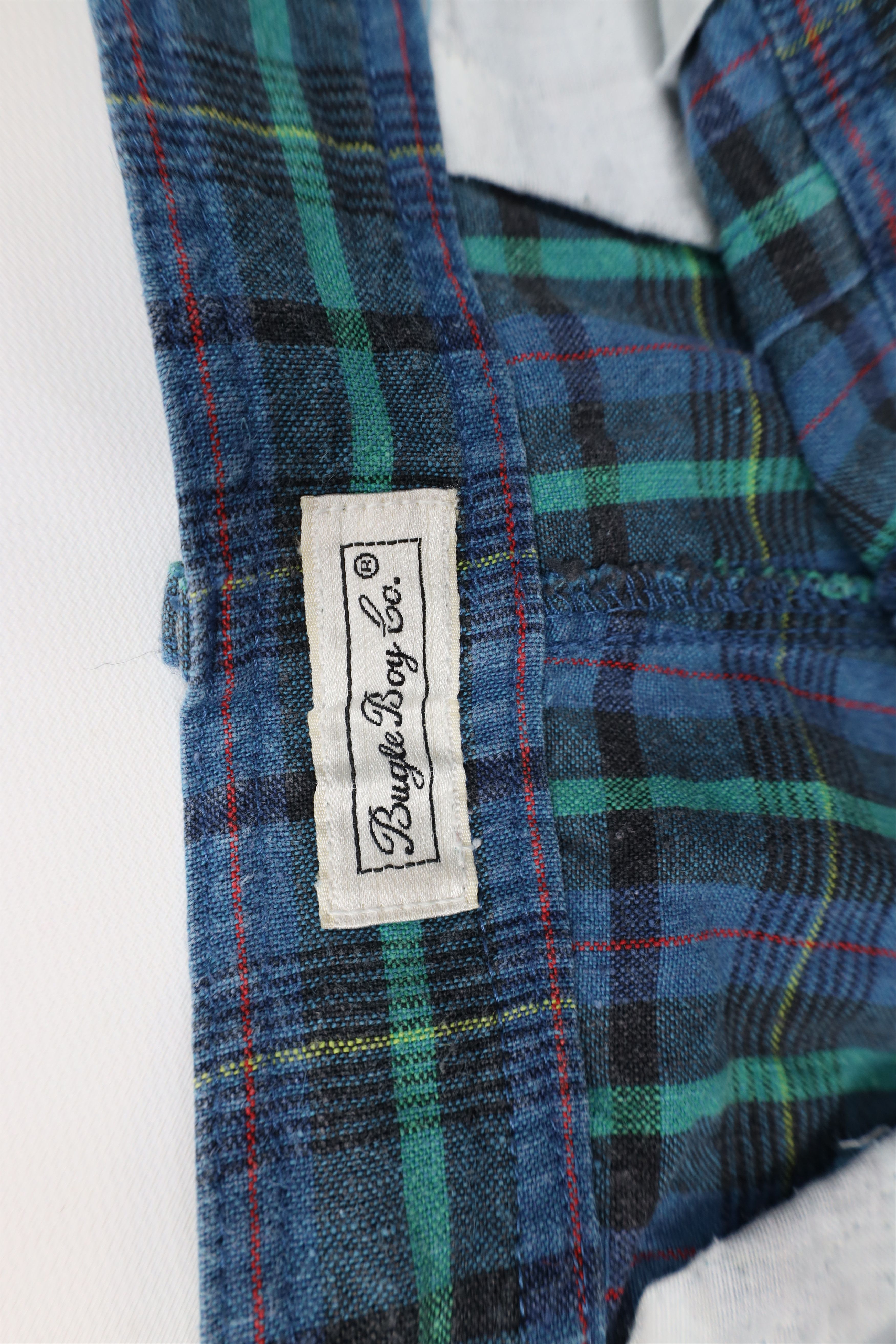 Vintage Vintage 90s Streetwear Madras Plaid Above Knee Chino Shorts Size US 38 / EU 54 - 6 Thumbnail