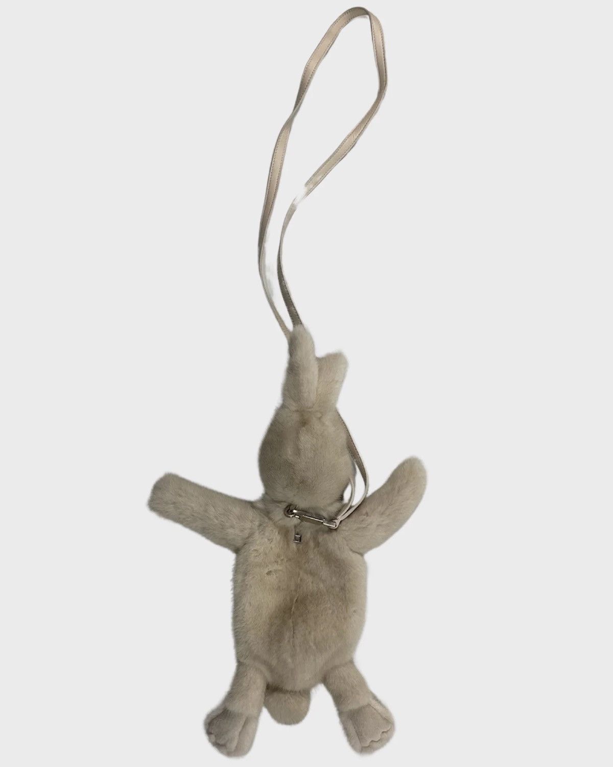 Rick Owens RICK OWENS MINK FUR BUNNY BAG IN WHITE SZ:OS Size ONE SIZE - 2 Thumbnail