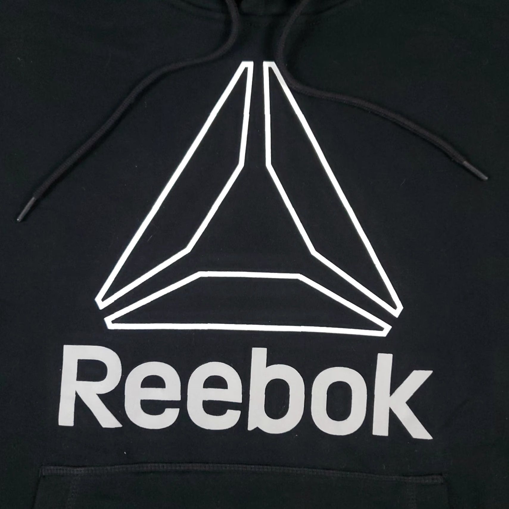 Reebok VINTAGE Reebok Hoodie Pullover Mens Medium Black Casual Sports All Seasons Size US M / EU 48-50 / 2 - 2 Thumbnail