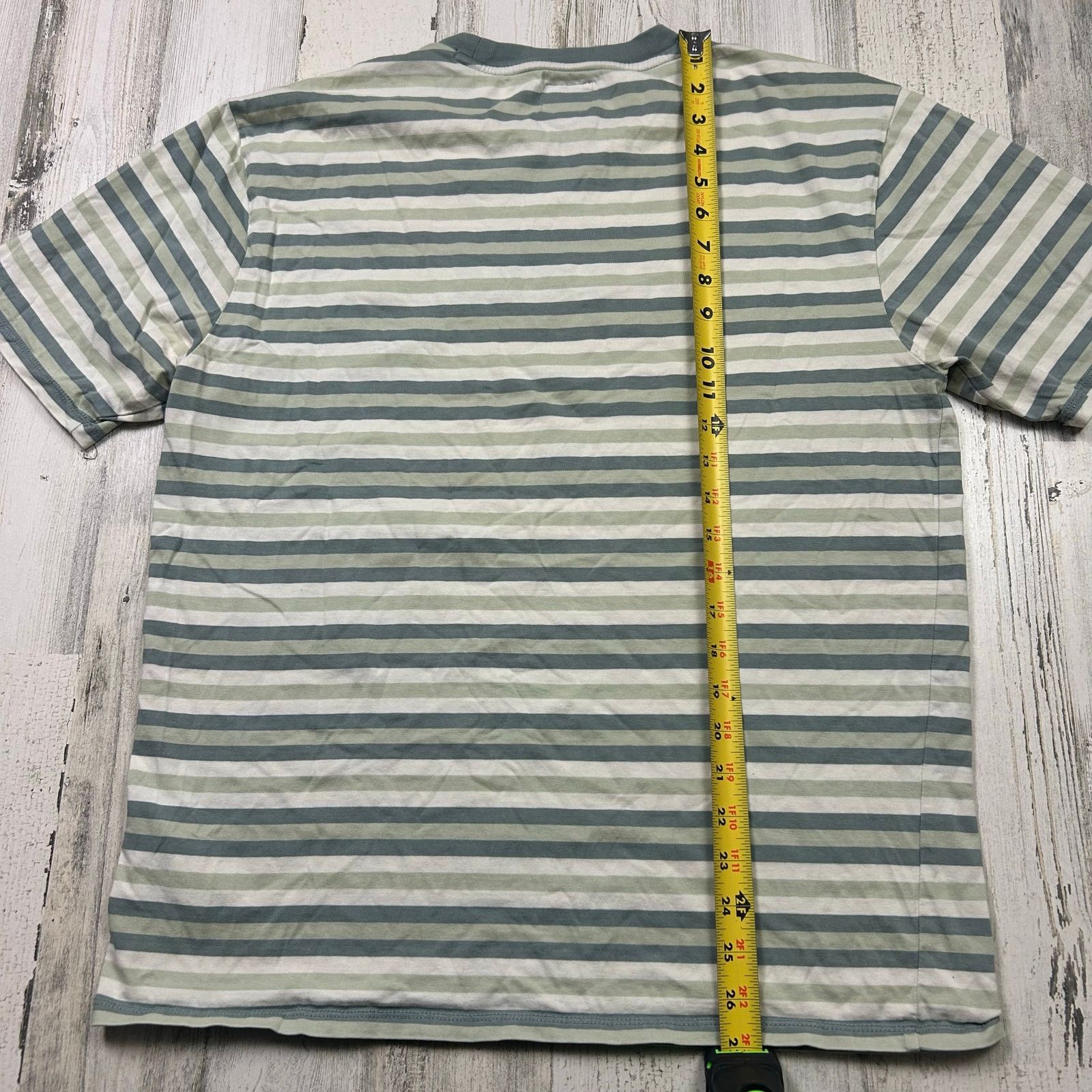 Guess Men’s GUESS Spell Out Short Sleeve Striped T-Shirt Small Size US S / EU 44-46 / 1 - 6 Thumbnail
