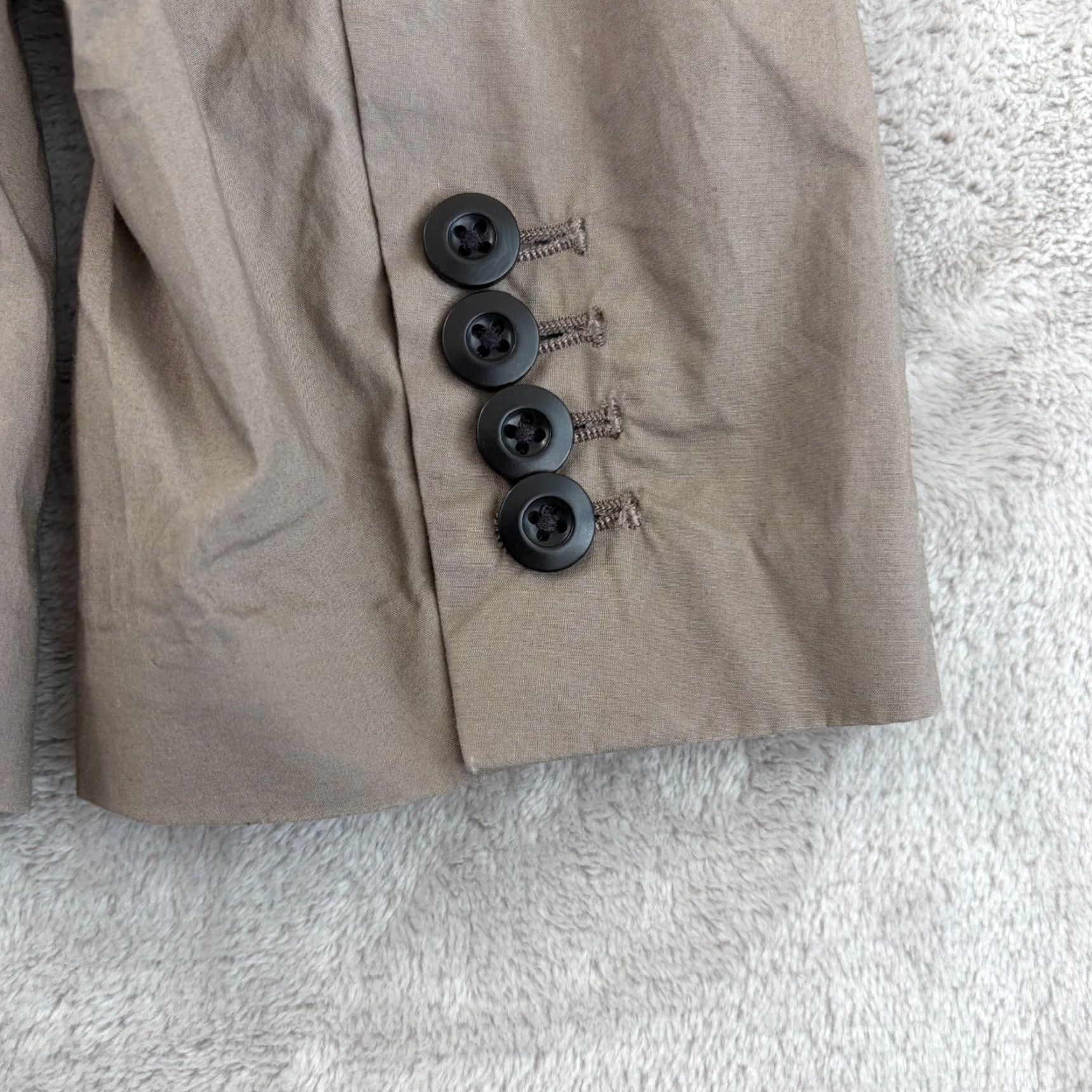 Allsaints VINTAGE AllSaints Blazer Sports Coat Brown Men 44 Cotton 2-Button Front NWOT Size 44R - 5 Thumbnail