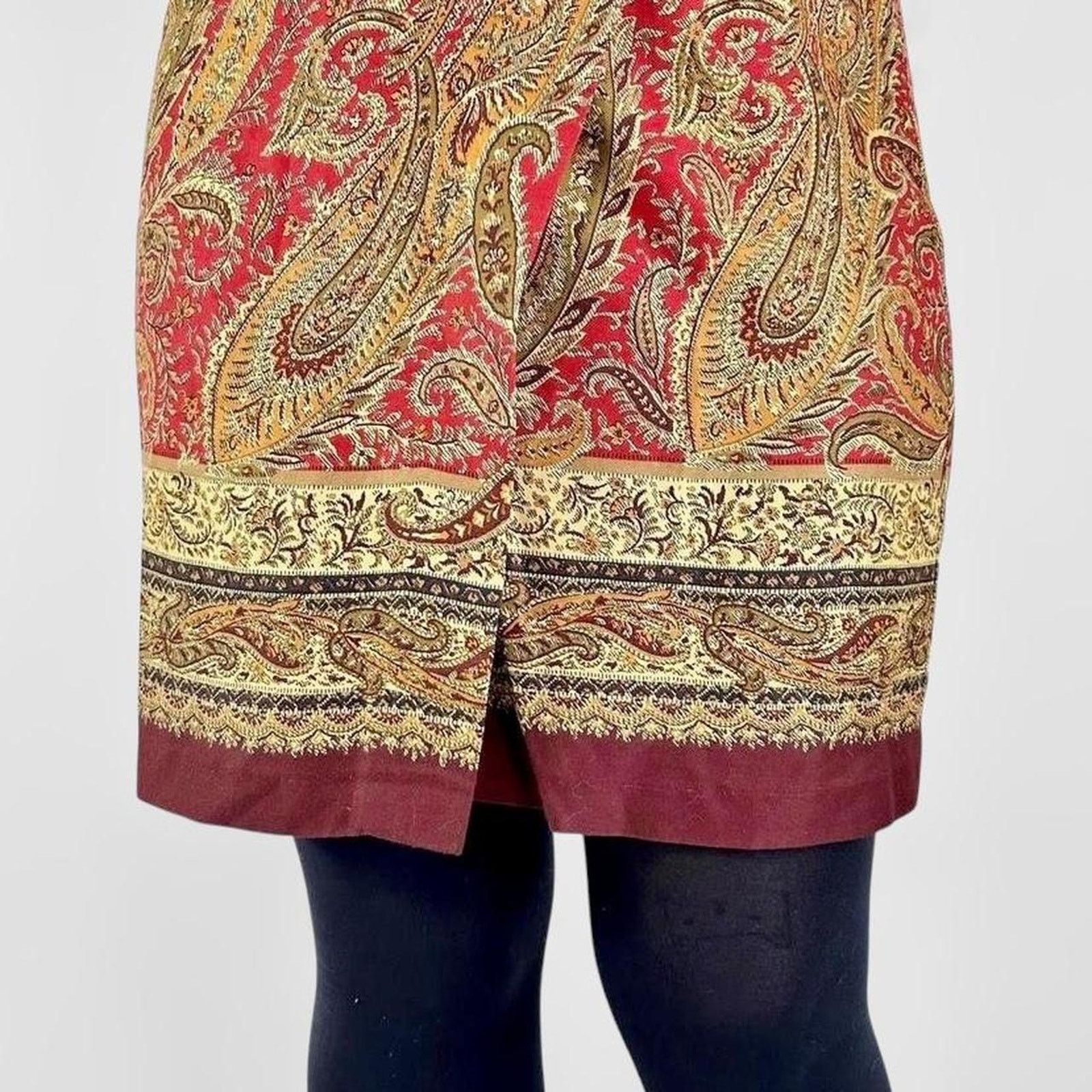 Other 90s vintage paisley whimsygoth mini skirt Size 27" / US 4 / IT 40 - 6 Thumbnail