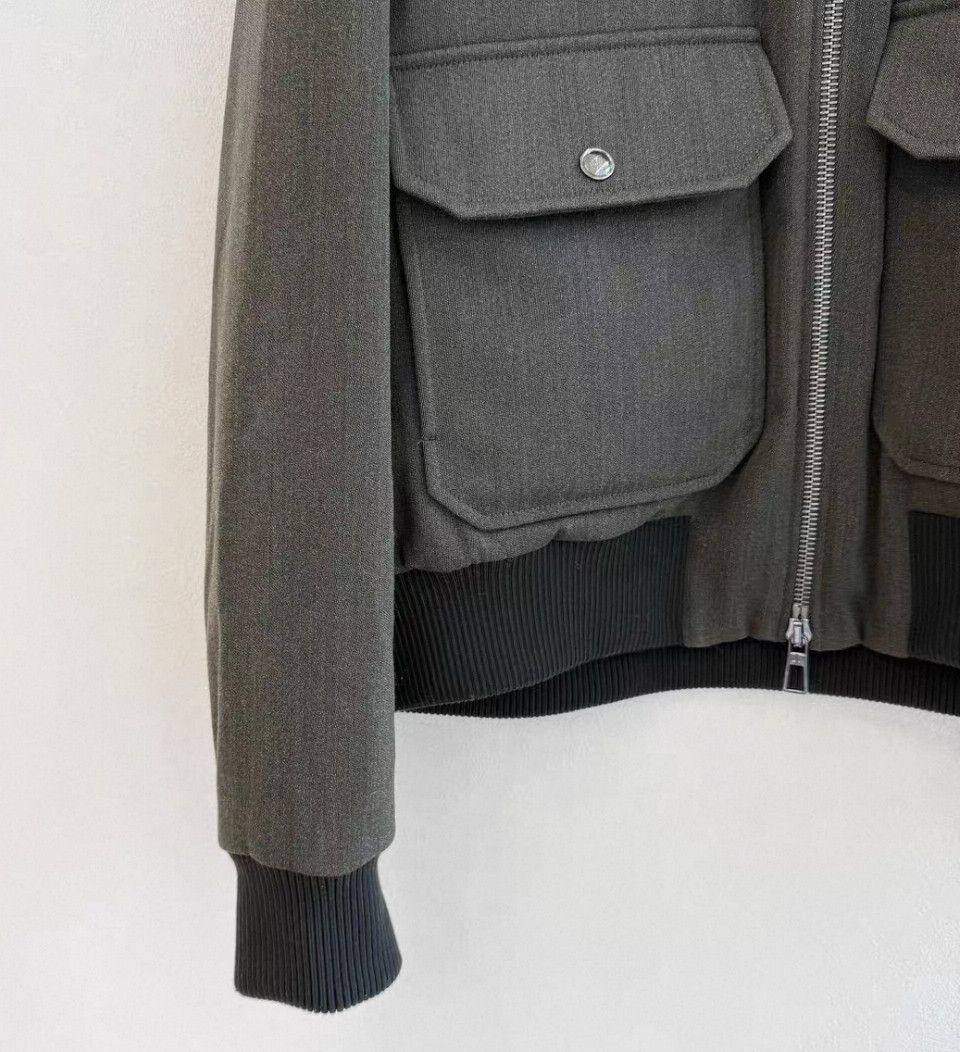 Loro Piana Loro Piana 100% Baby Wool Removable Fur Collar Pilot Jacke Size US L / EU 52-54 / 3 - 2 Thumbnail