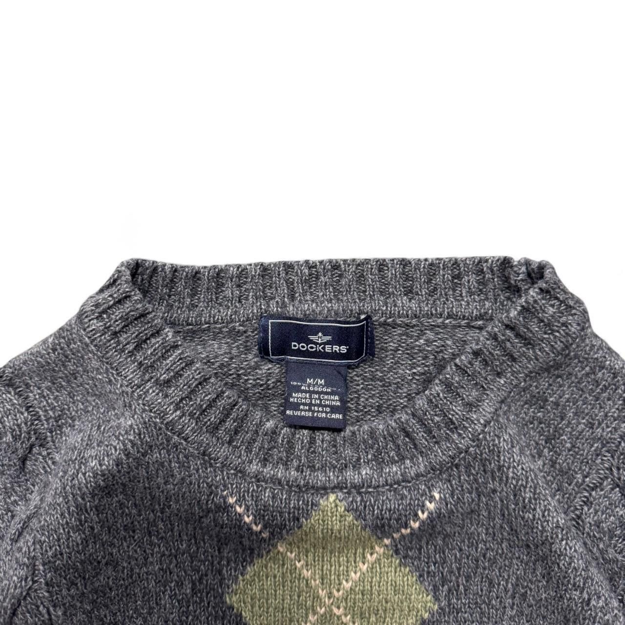 Dockers Vintage 90s Dockers Gray Argyle Knit Sweater Men’s Medium Size US M / EU 48-50 / 2 - 3 Thumbnail