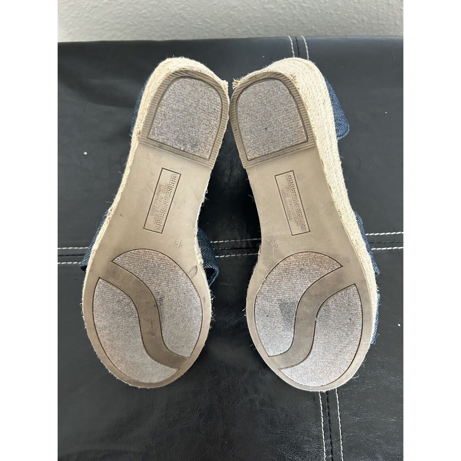 Other CHRISTIAN SIRIANO blue Denim Ankle Strap Espadrille Platform Size US 11 / IT 41 - 7 Thumbnail