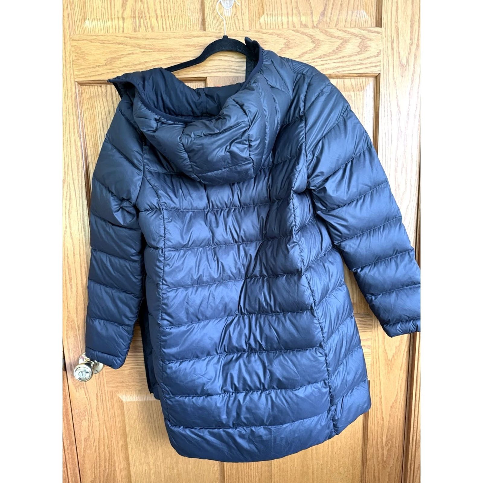 Merrell MERRELL Black Hooded Puffer Insulated Jacket Mid Length Full-Zip Size M Women's Size M / US 6-8 / IT 42-44 - 2 Thumbnail